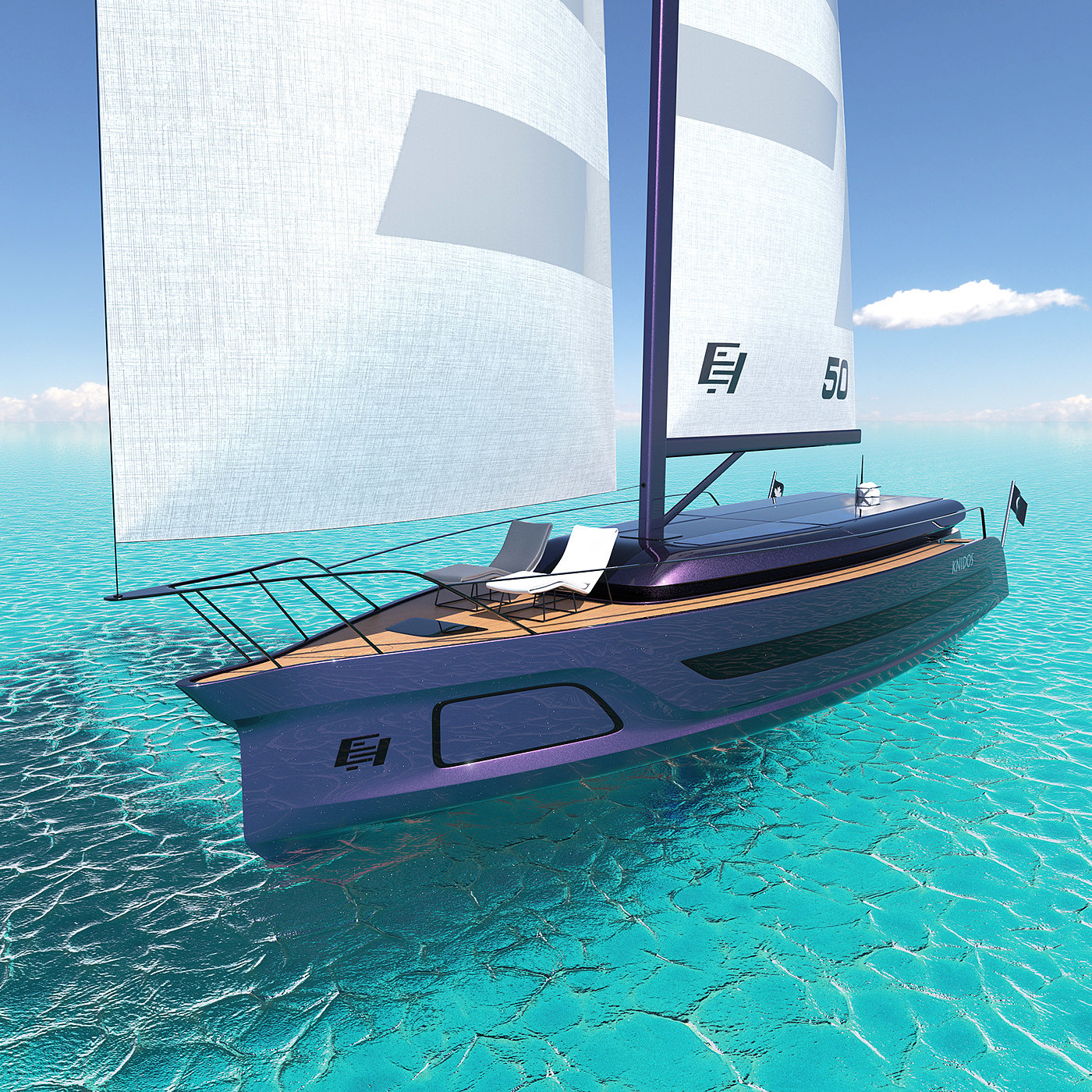 EH®Knido，conceptual design，vehicle，Sailboat，