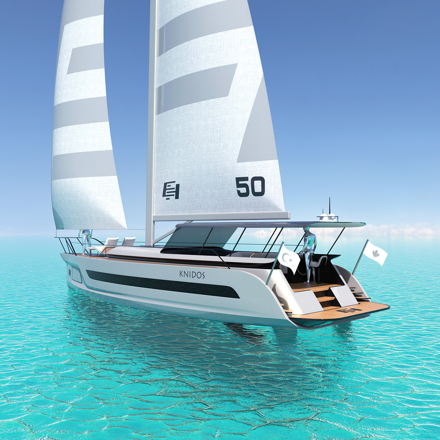 EH®Knido，conceptual design，vehicle，Sailboat，