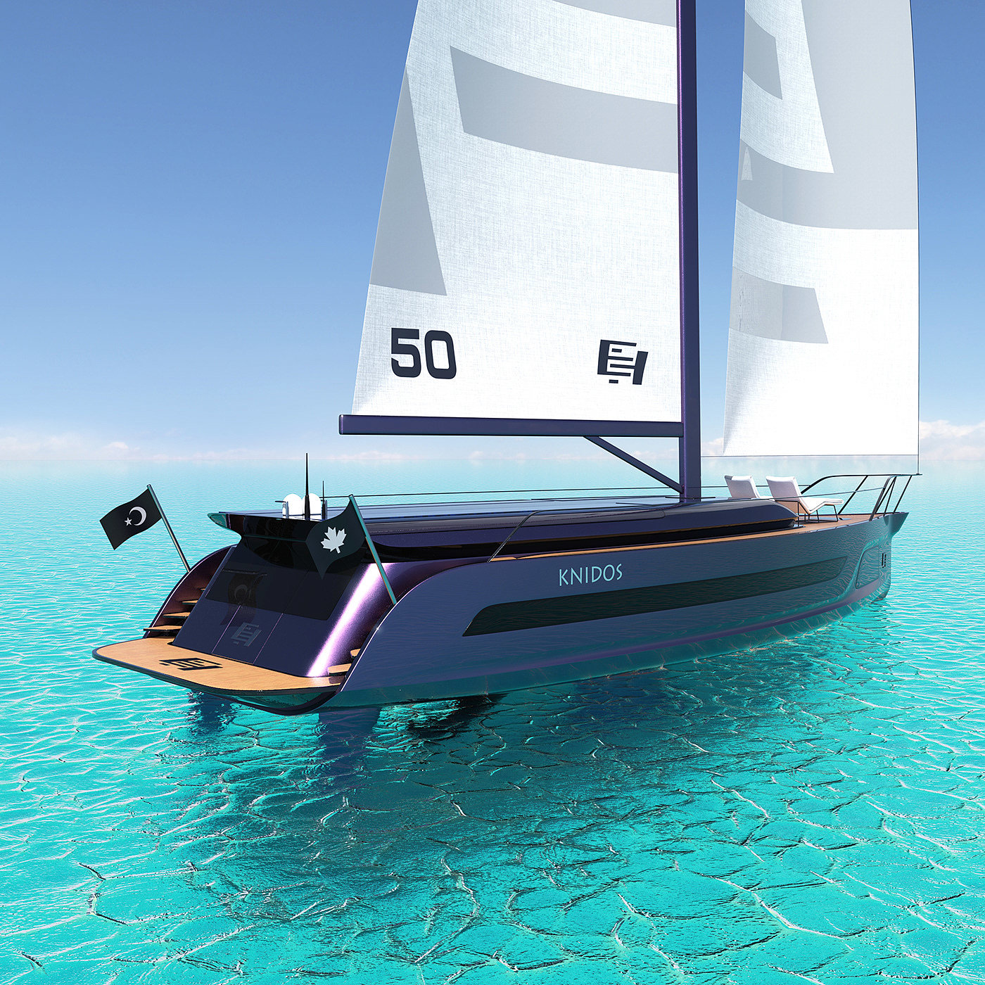 EH®Knido，conceptual design，vehicle，Sailboat，