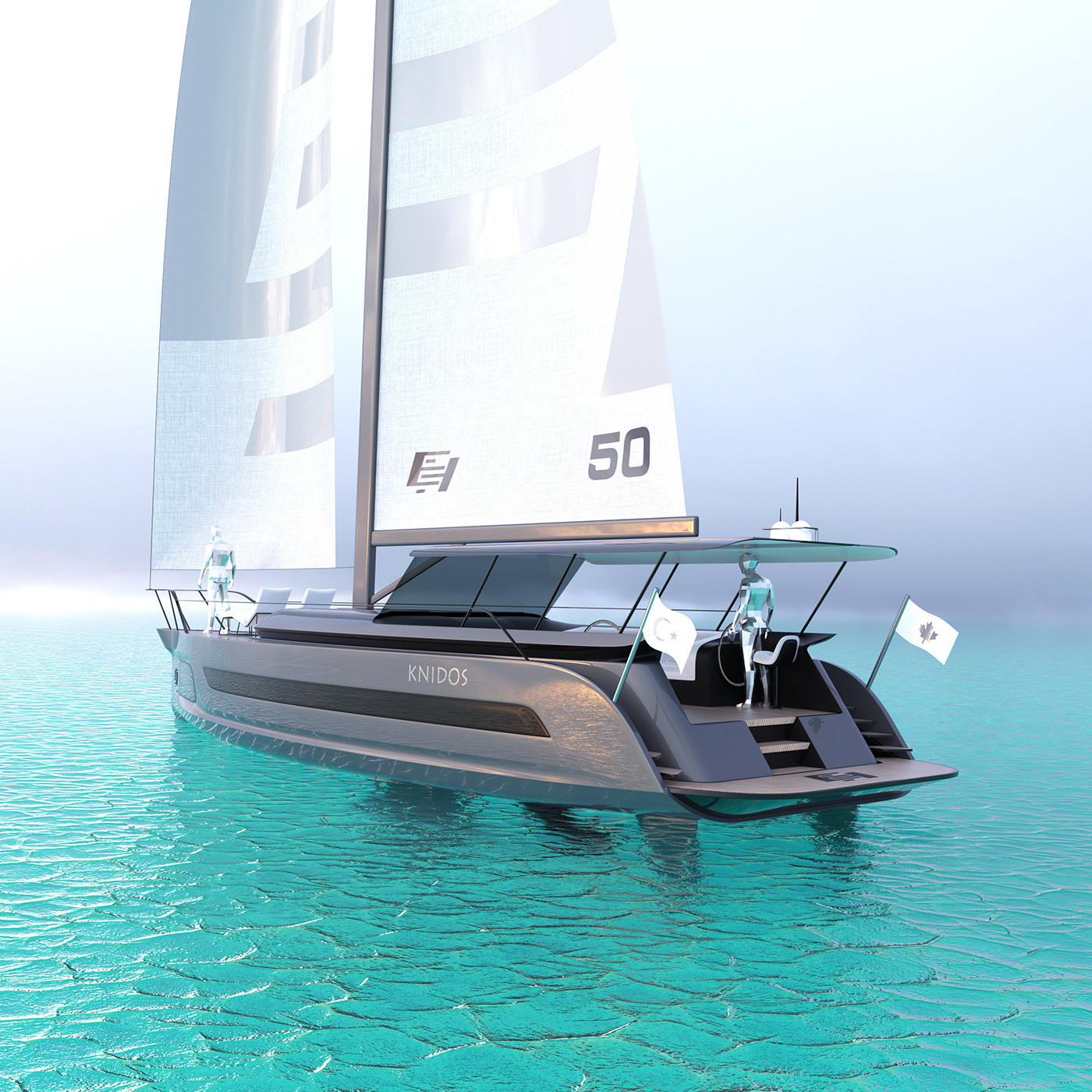 EH®Knido，conceptual design，vehicle，Sailboat，