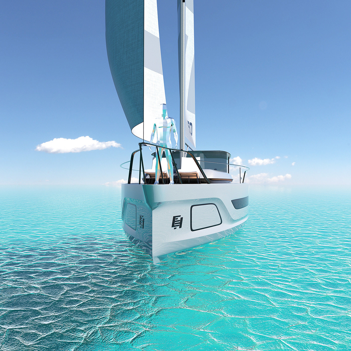 EH®Knido，conceptual design，vehicle，Sailboat，