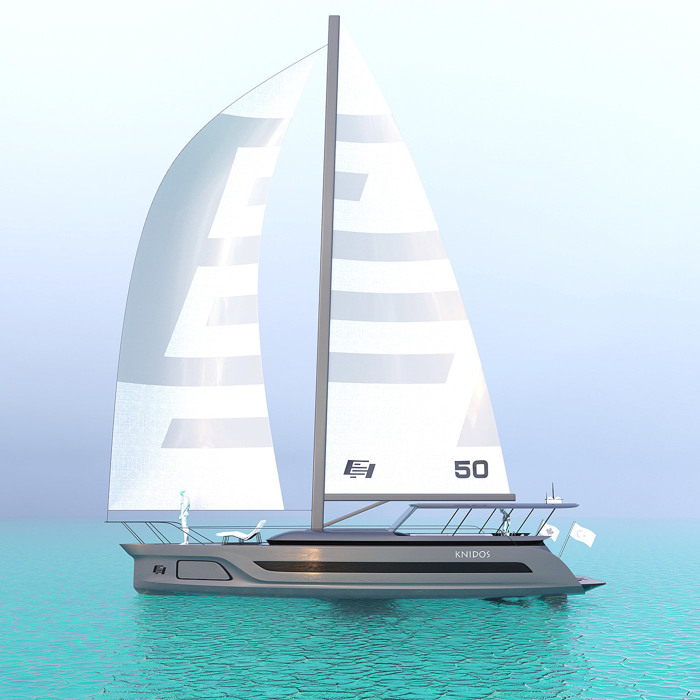 EH®Knido，conceptual design，vehicle，Sailboat，