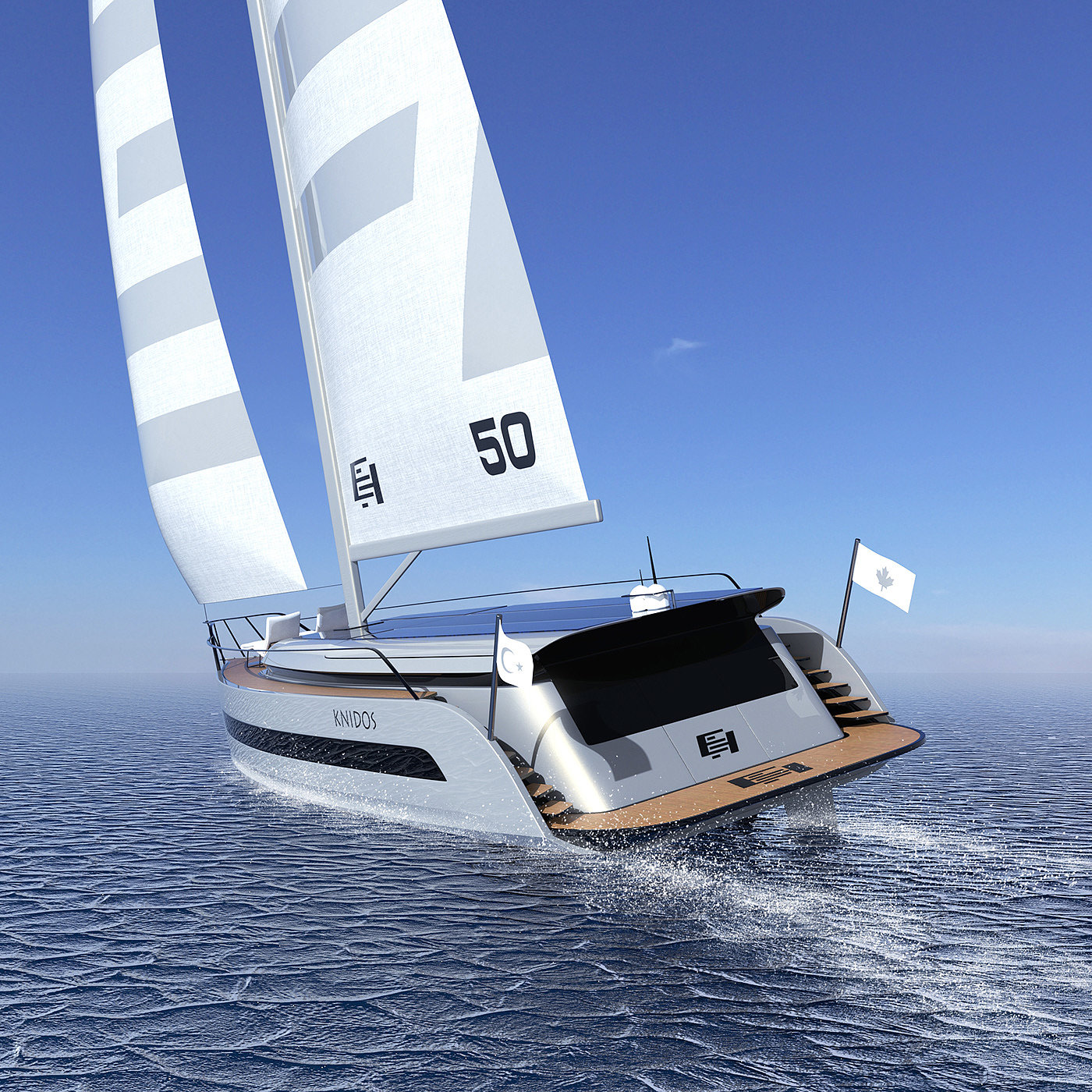 EH®Knido，conceptual design，vehicle，Sailboat，