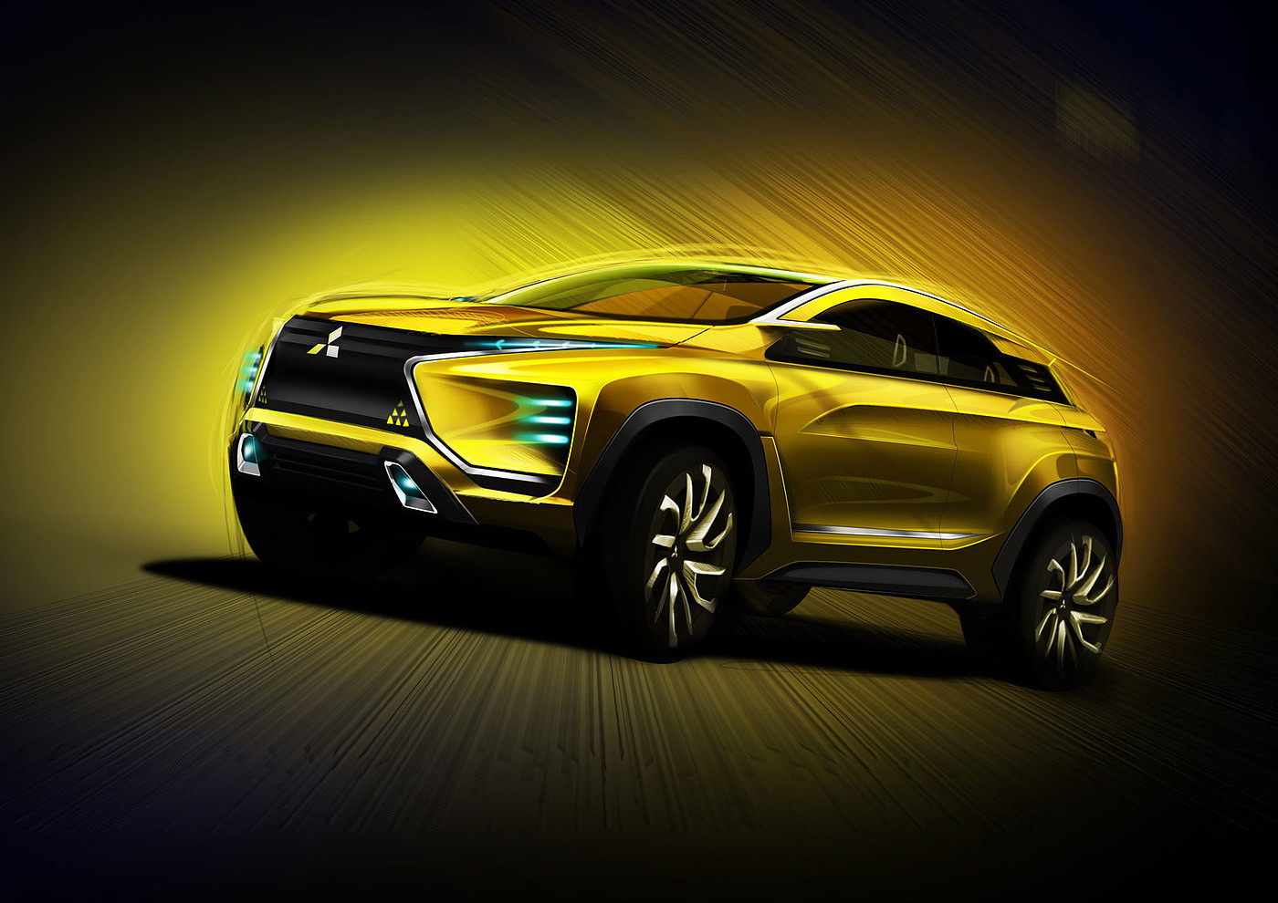 industrial design，Automobile design，conceptual design，Mitsubishi，