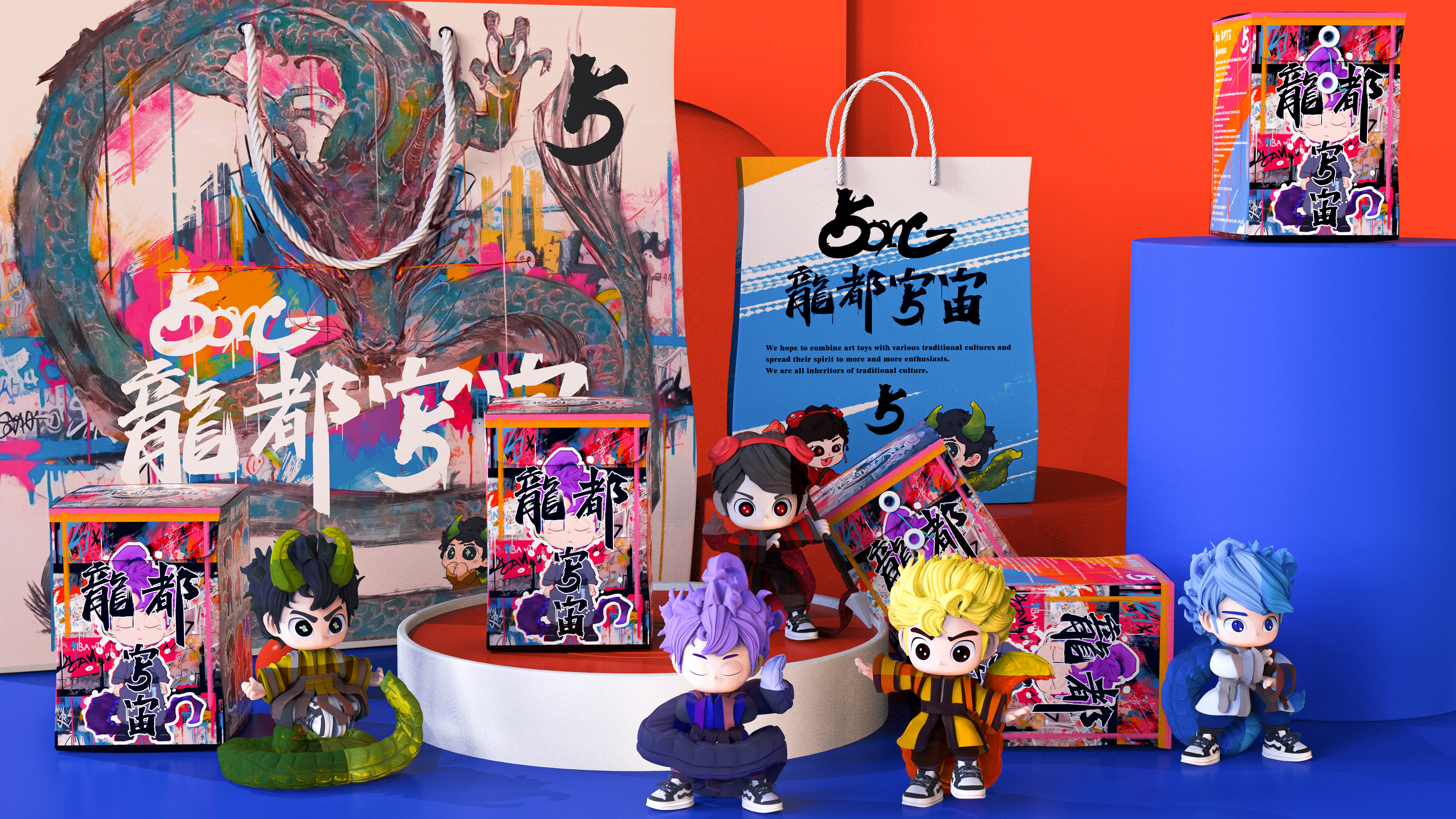 IP Design，Blind box，traditional culture，