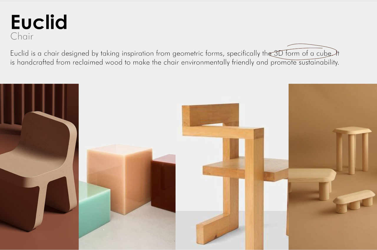 chair，furniture，Euclid，originality，