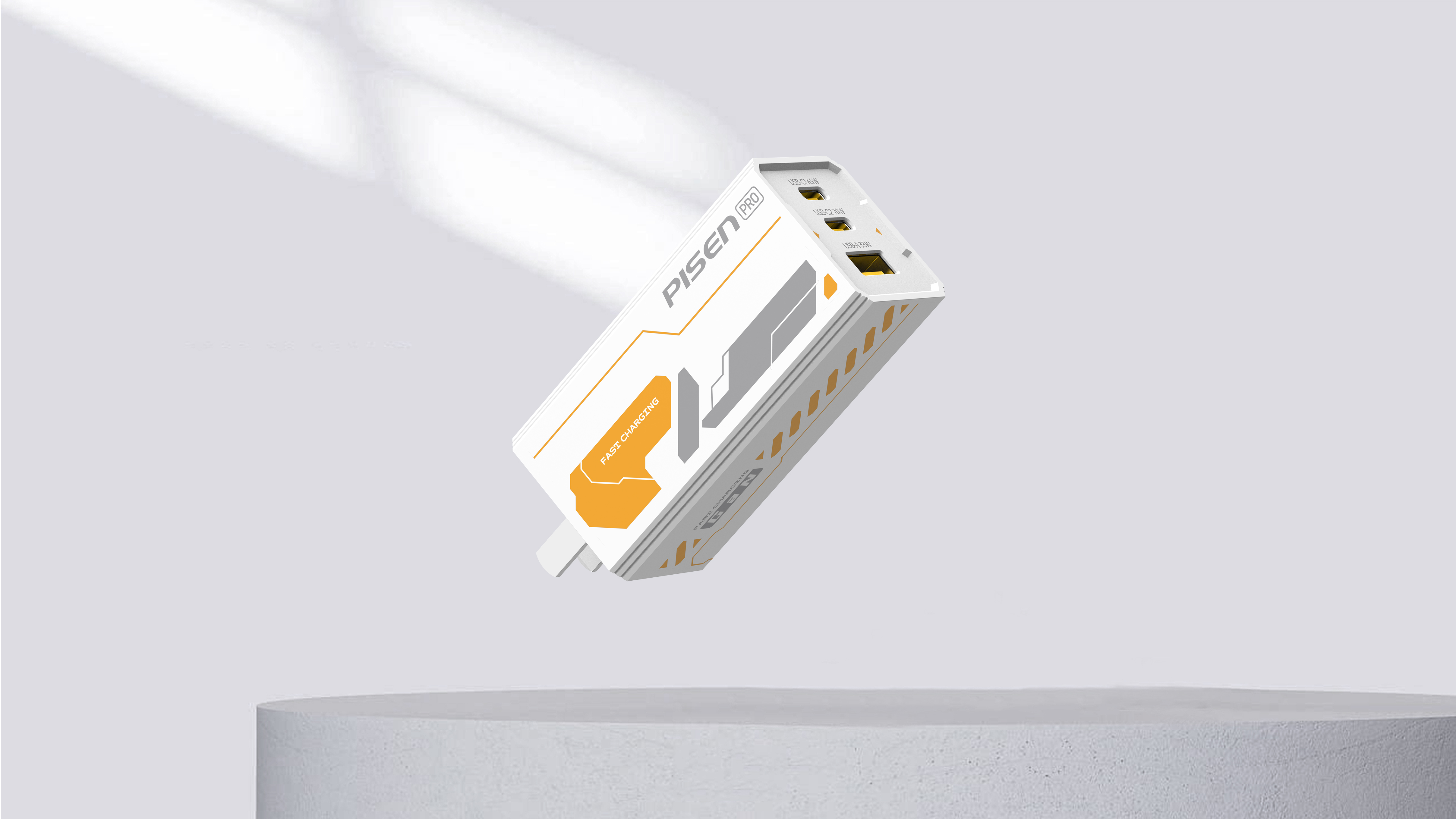 3C digital，Gallium nitride charger，Mecha wind，