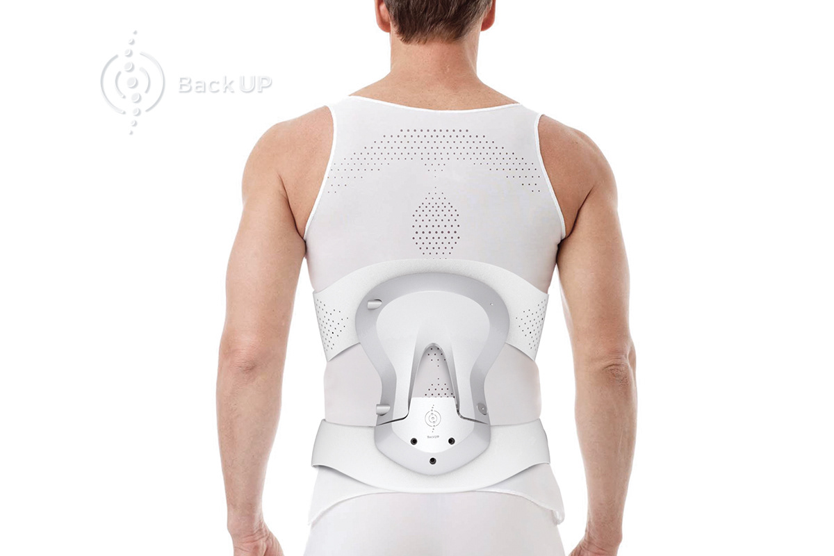 apparatus，patient，rehabilitation，medical care，spine，BackUP，white，