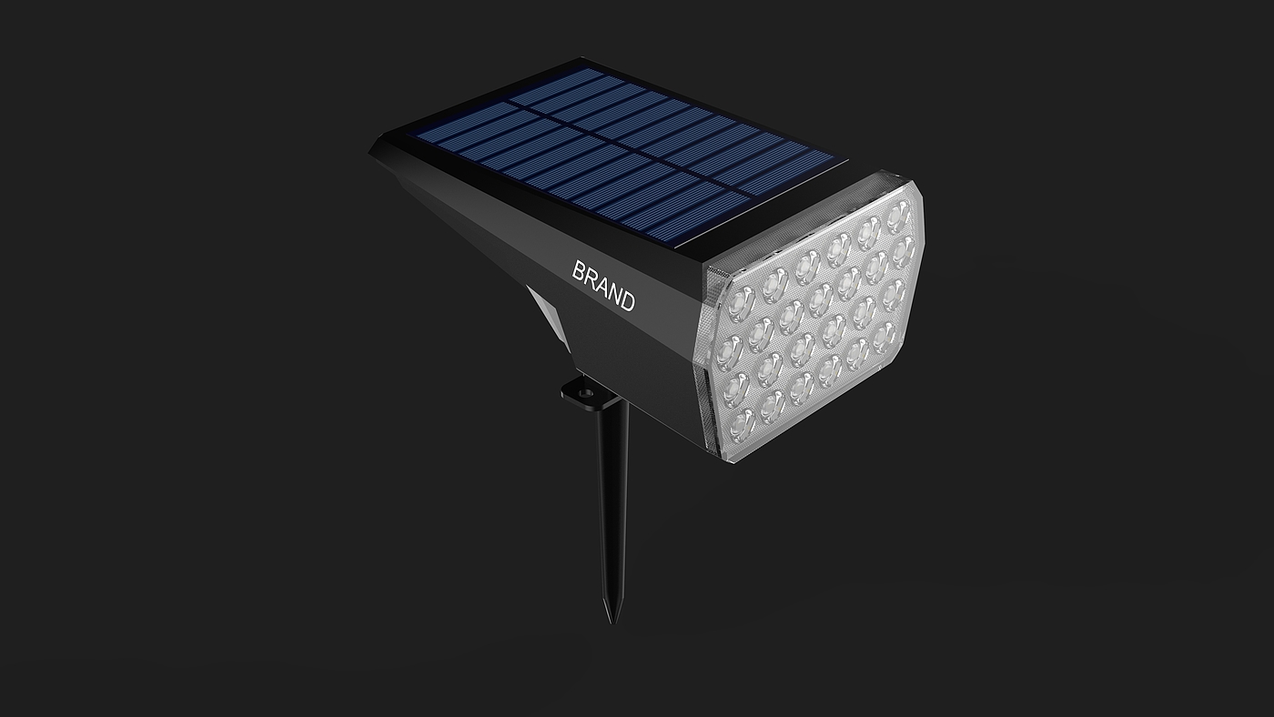 Lamp design，Courtyard lamp，solar energy，Ground plug lamp，