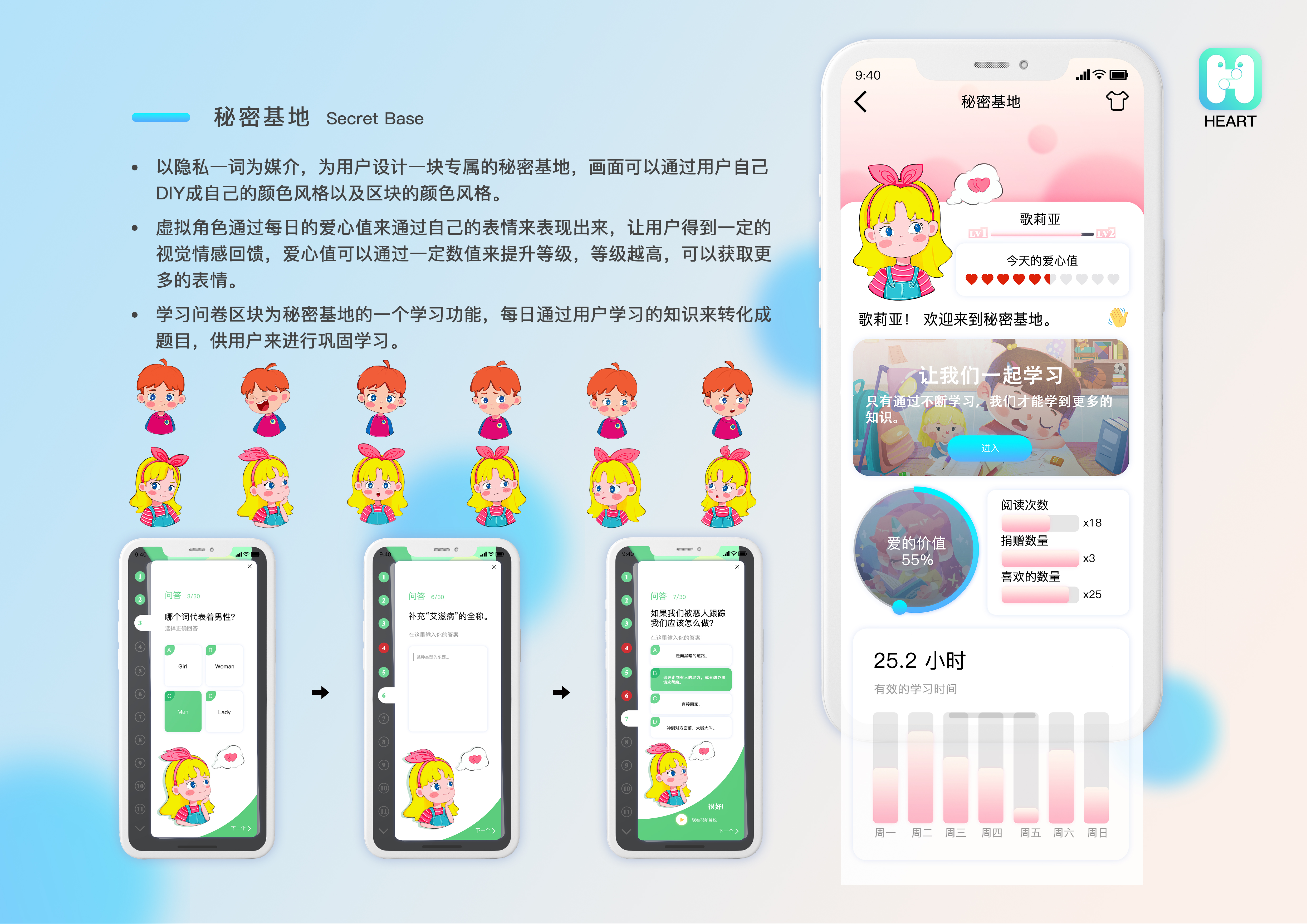 UI design，App Design，popular science education，