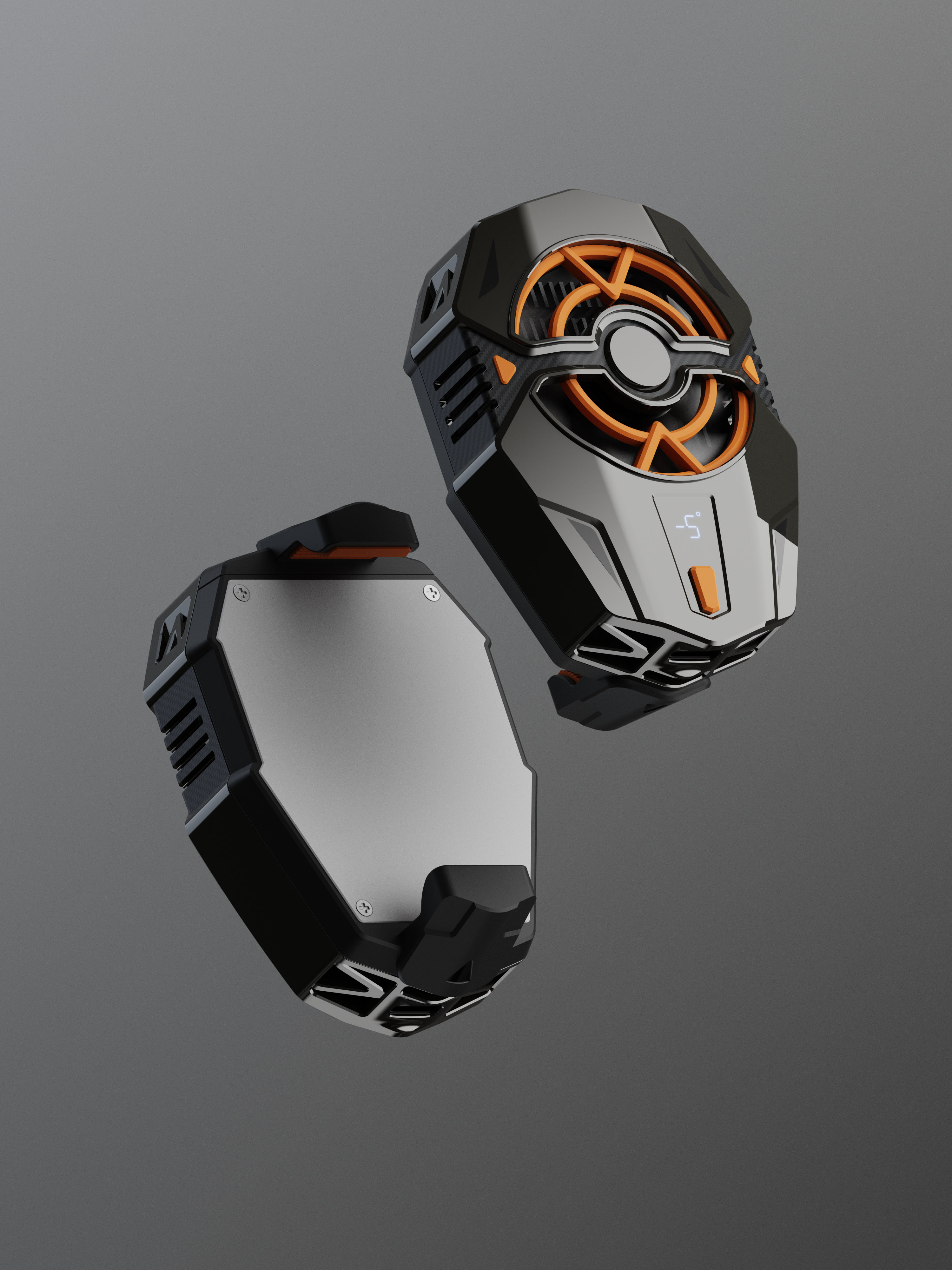 Back clip radiator，radiator，semiconductor heat sink，Eat chicken radiator，Game accessories，product design，E-sports Mecha，3c，