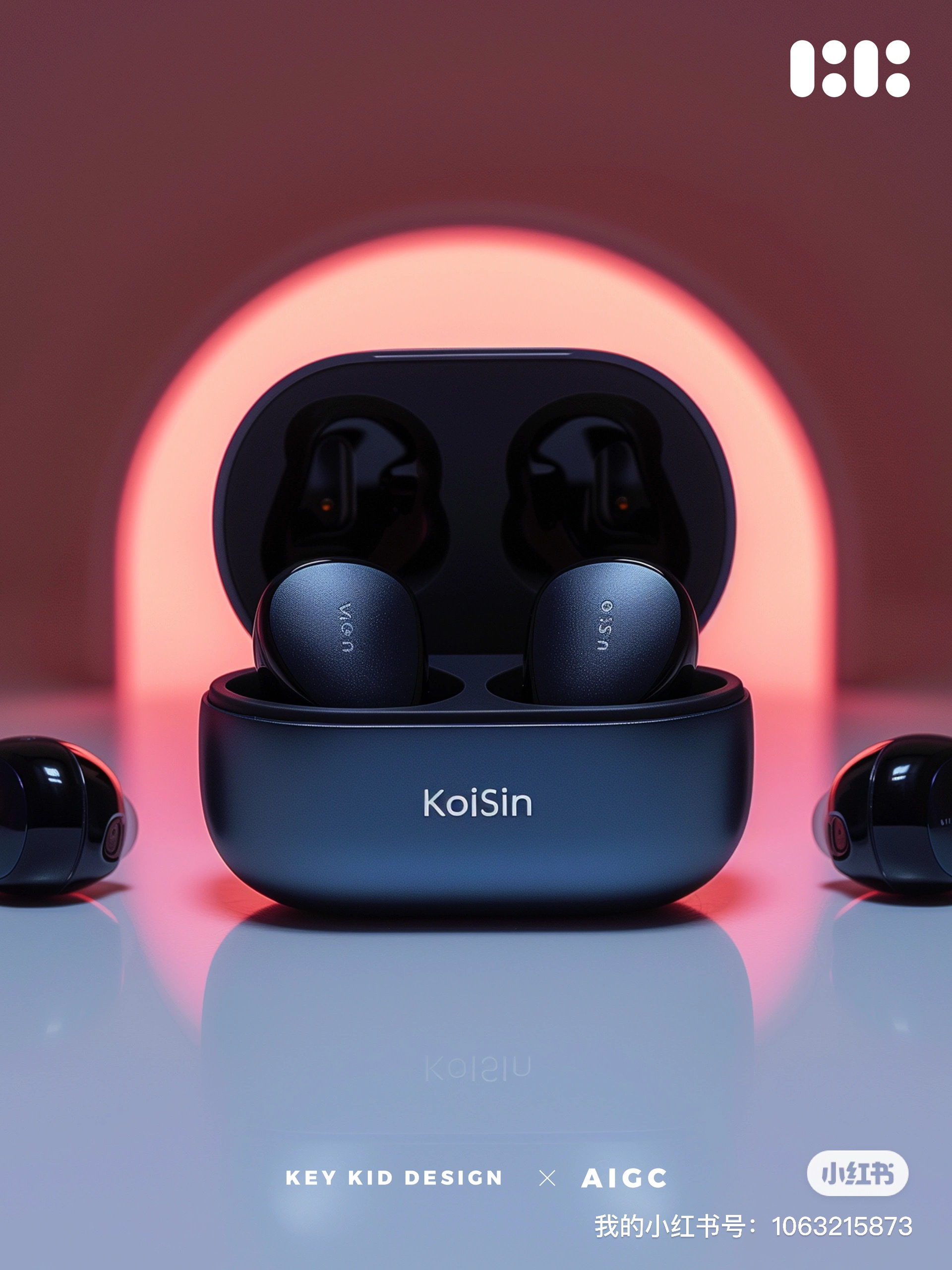 # Wireless Bluetooth Headset，# Headphone Design，#AIGC，#Product design，#Home appliance design，# Bluetooth headset，# Creative Design，# Digital Intelligence，