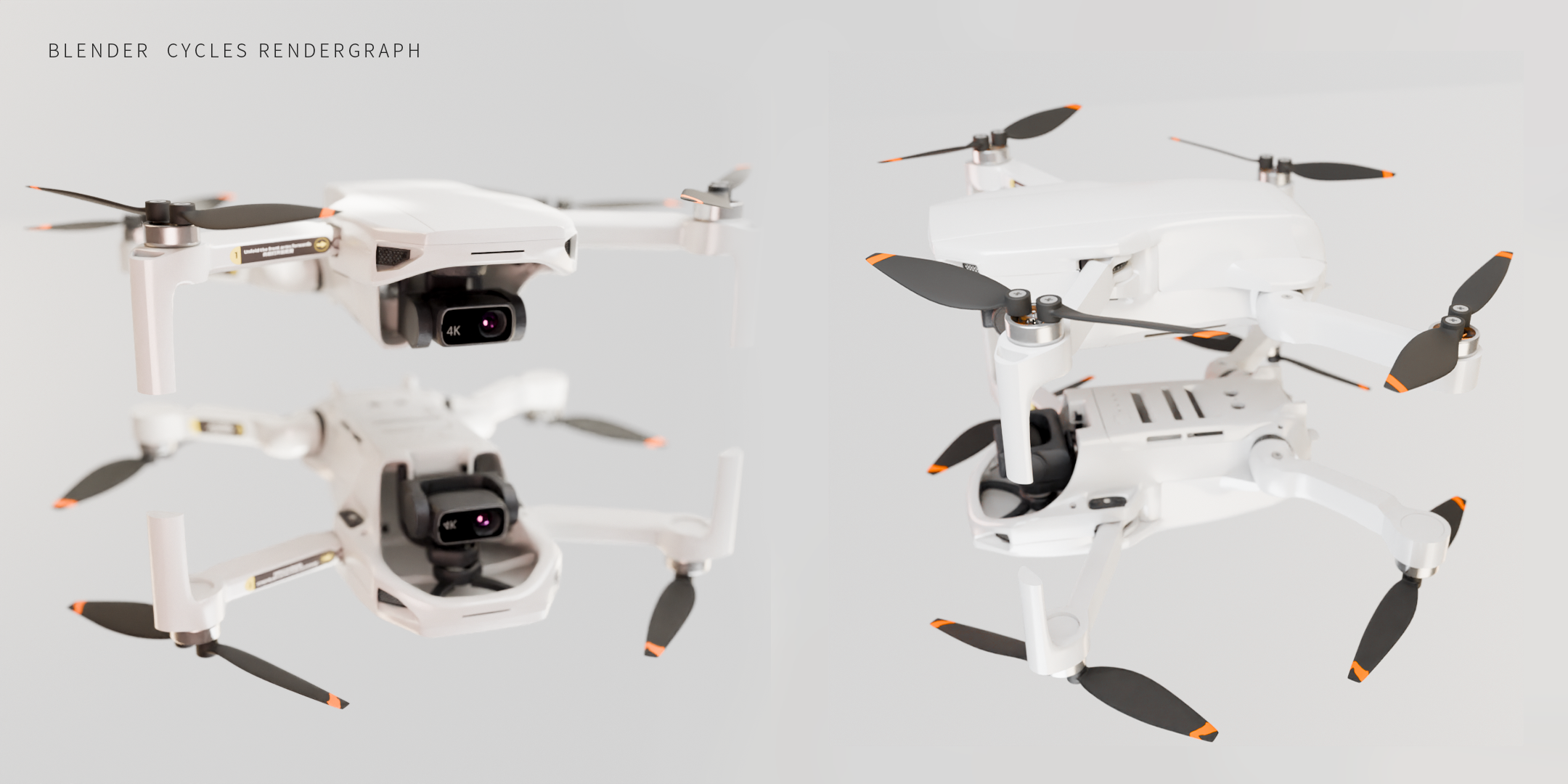 UAV，science and technology，dji ，modeling，Render，3d，chip，flight，