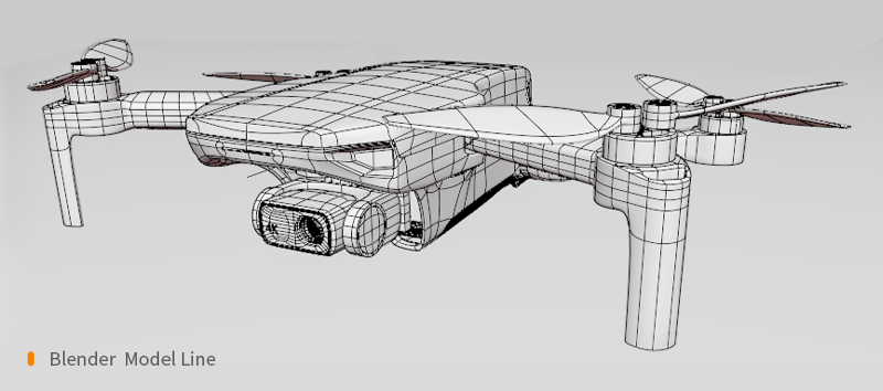 UAV，science and technology，dji ，modeling，Render，3d，chip，flight，