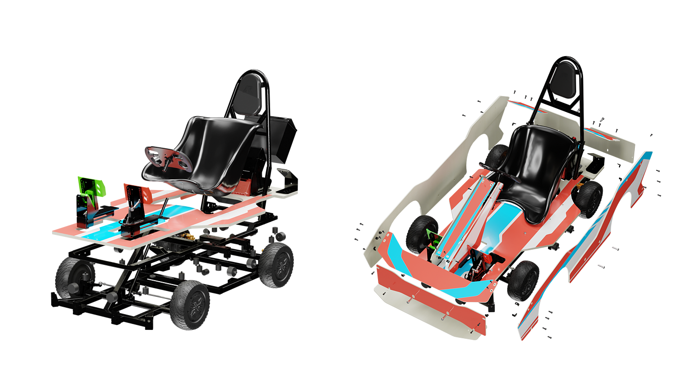 stem，education，go-kart，Children's products，racing，modularization，diy，