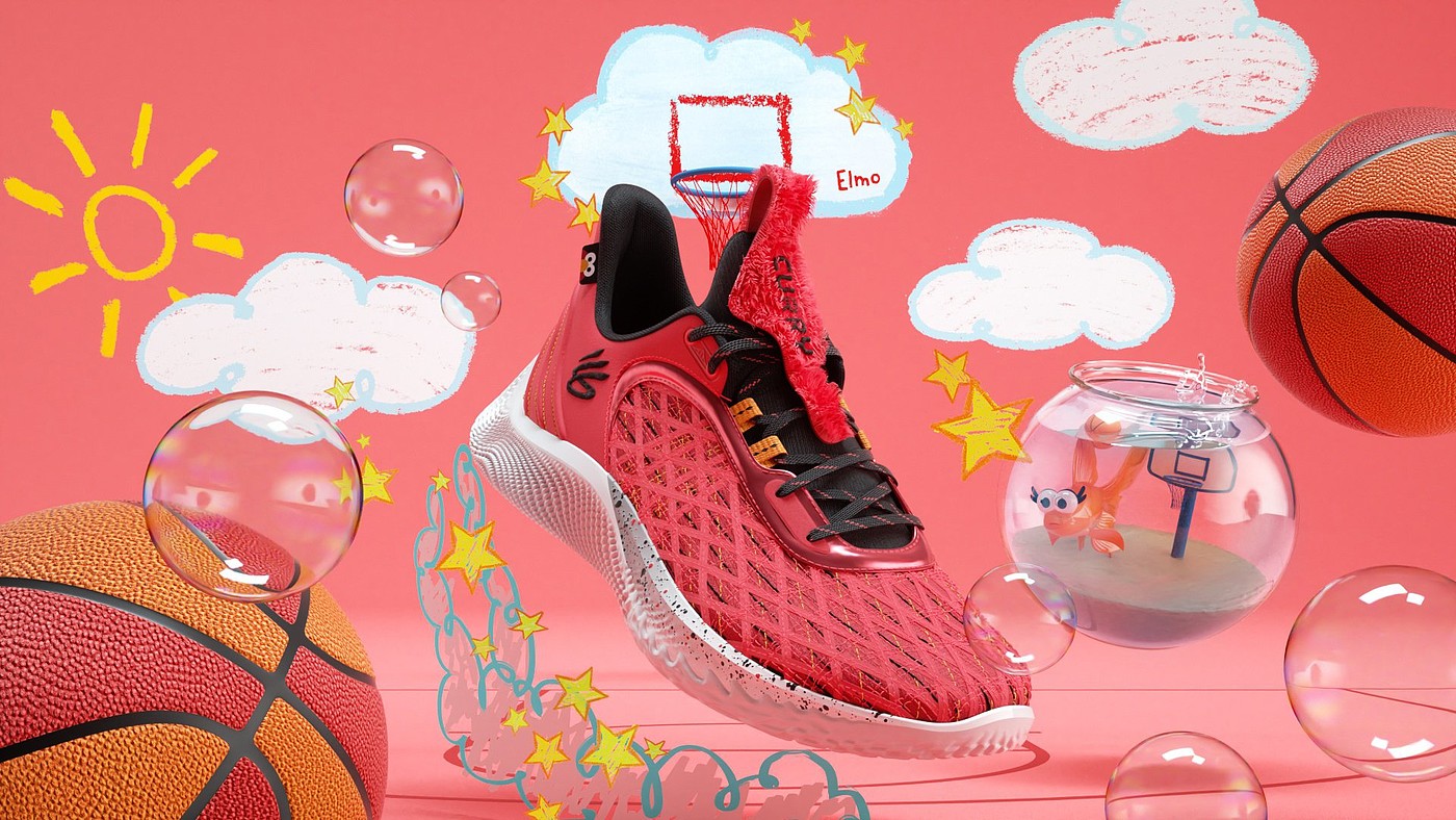 shoes，Curry，Sesame Street，Muppet Spirit，Basketball shoes，