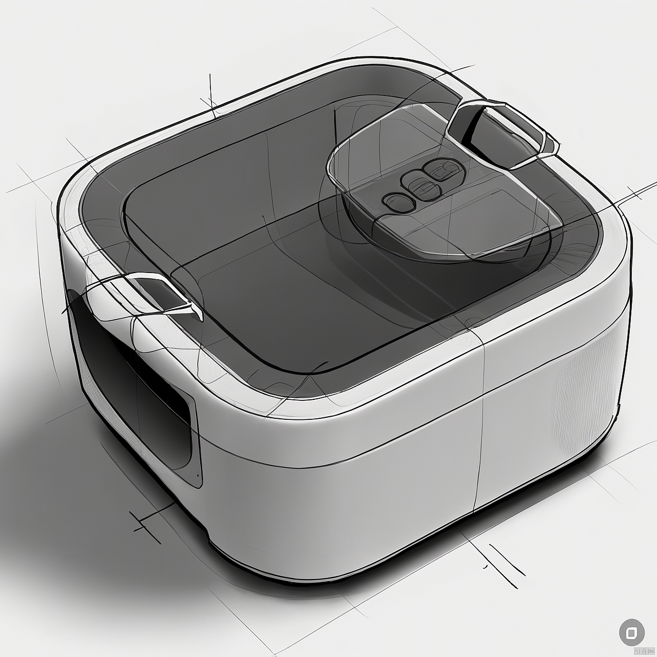 Industrial design sketch，