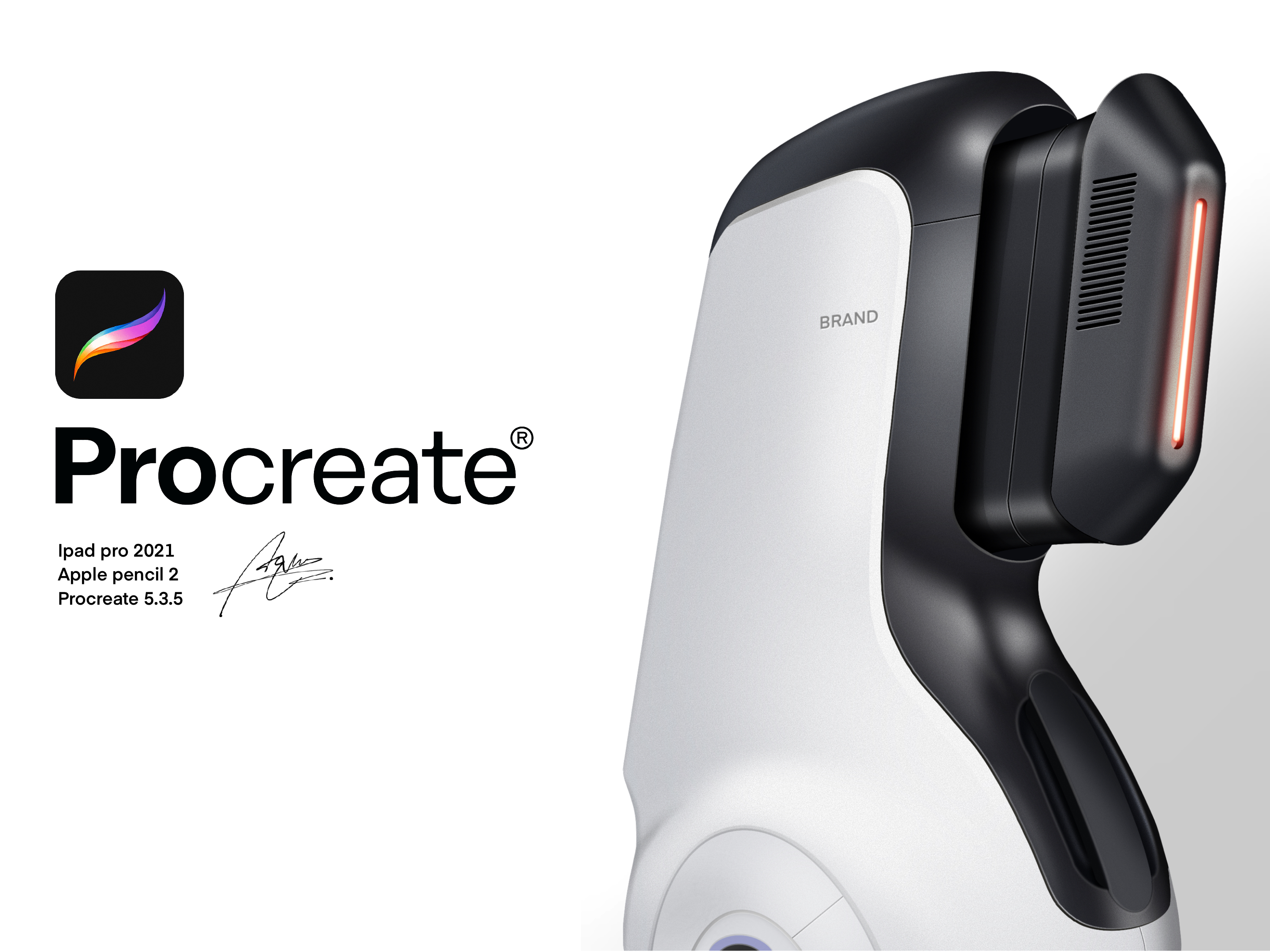 Procreate，industrial design，