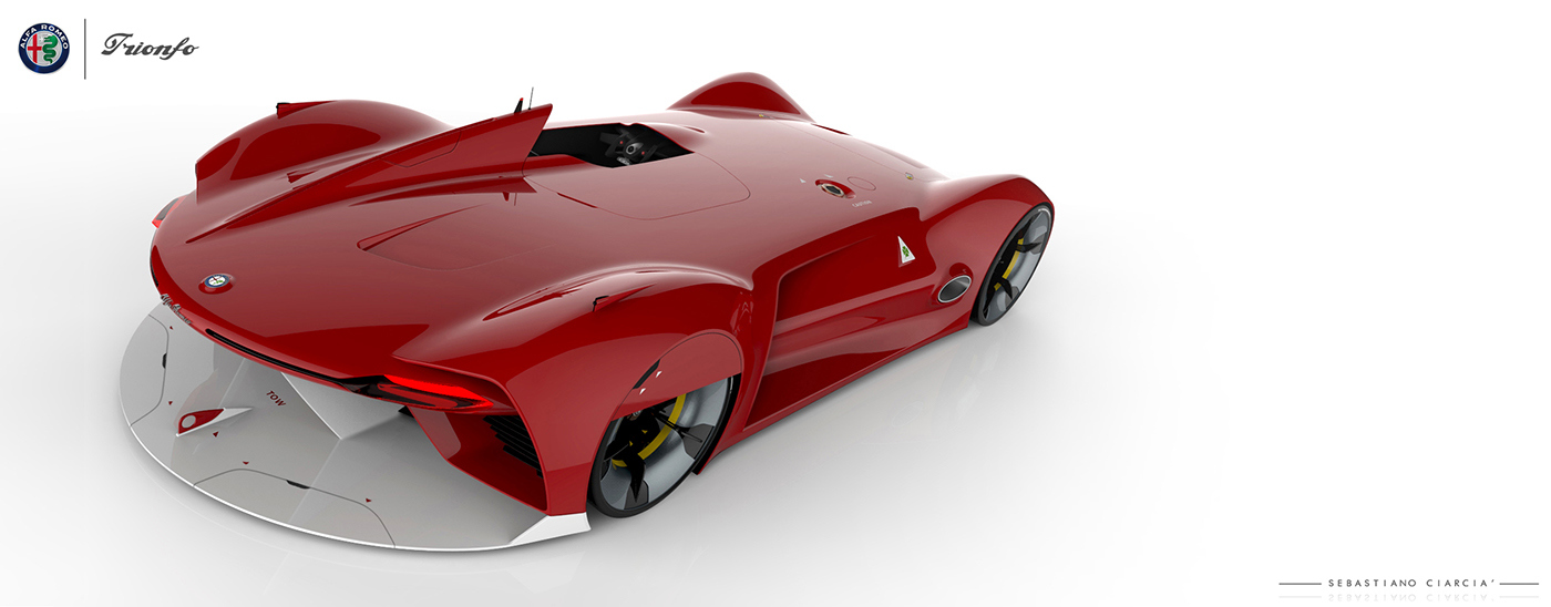 alfa romeo ，Sports car，racing，Hand drawn，