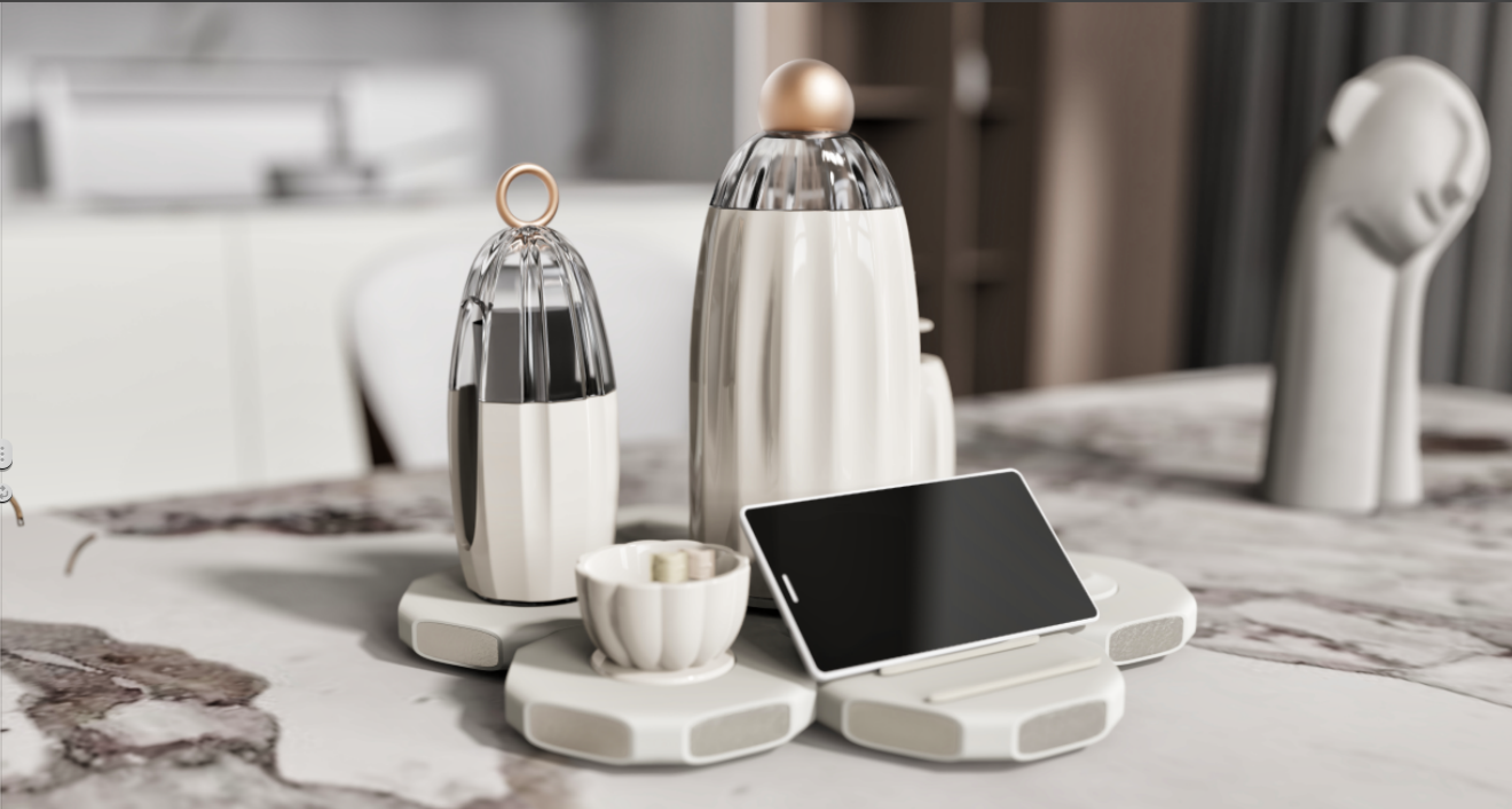 Mobile phone bracket，Electronic mustard tuber，multi-function，modularization，