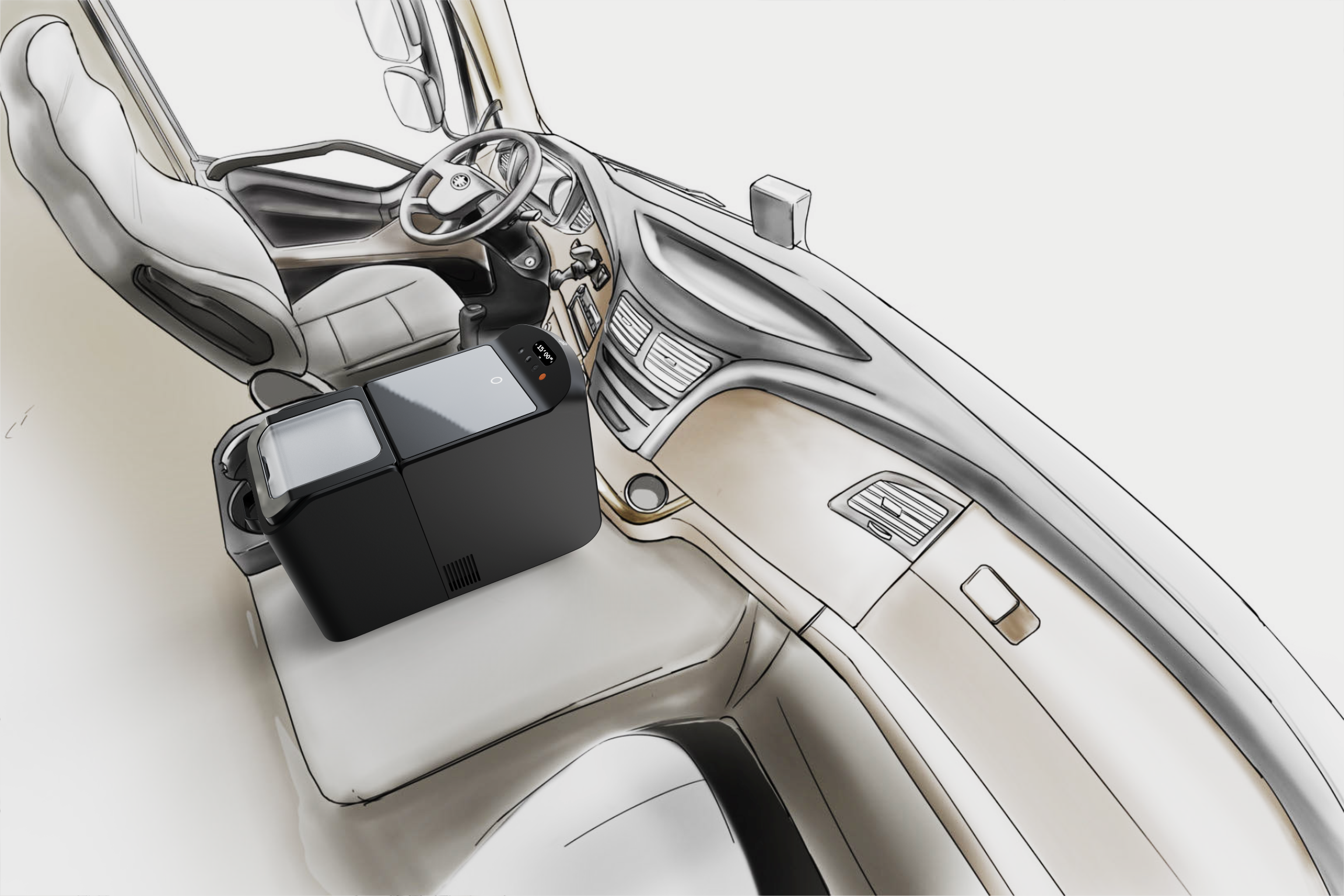 truck，hot and cold integration，Fresh-keeping heating，