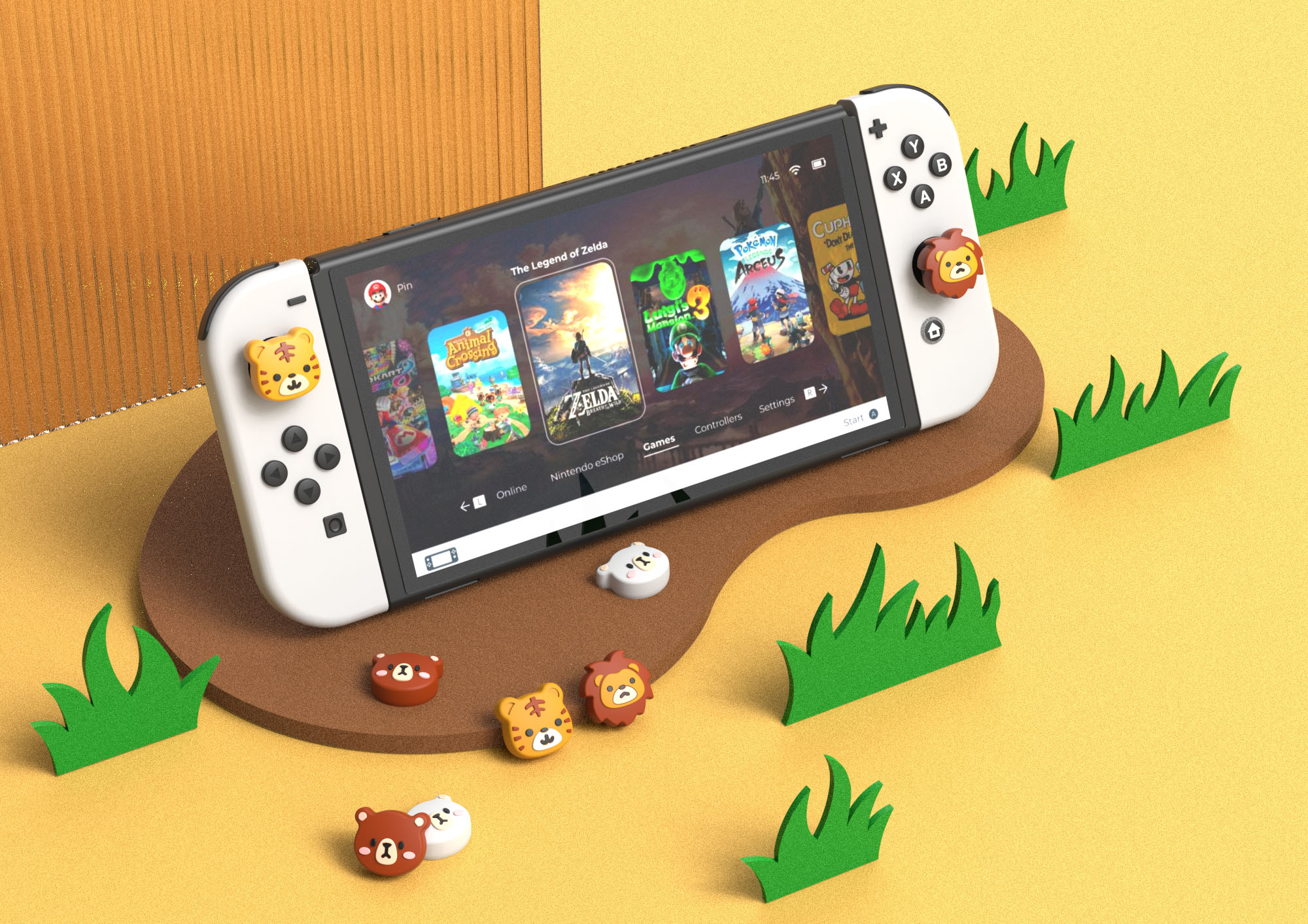 Nintendo switch，Game accessories，Joy-con rocker cap，ID design，Appearance design，