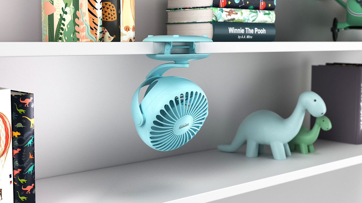 Clamp-on fan，