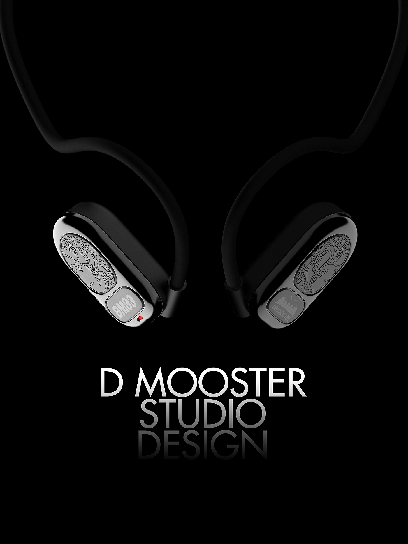 Big Monster，dmooster，Bluetooth headset，industrial design，3C products，headset，Air conduction，Chaopin，