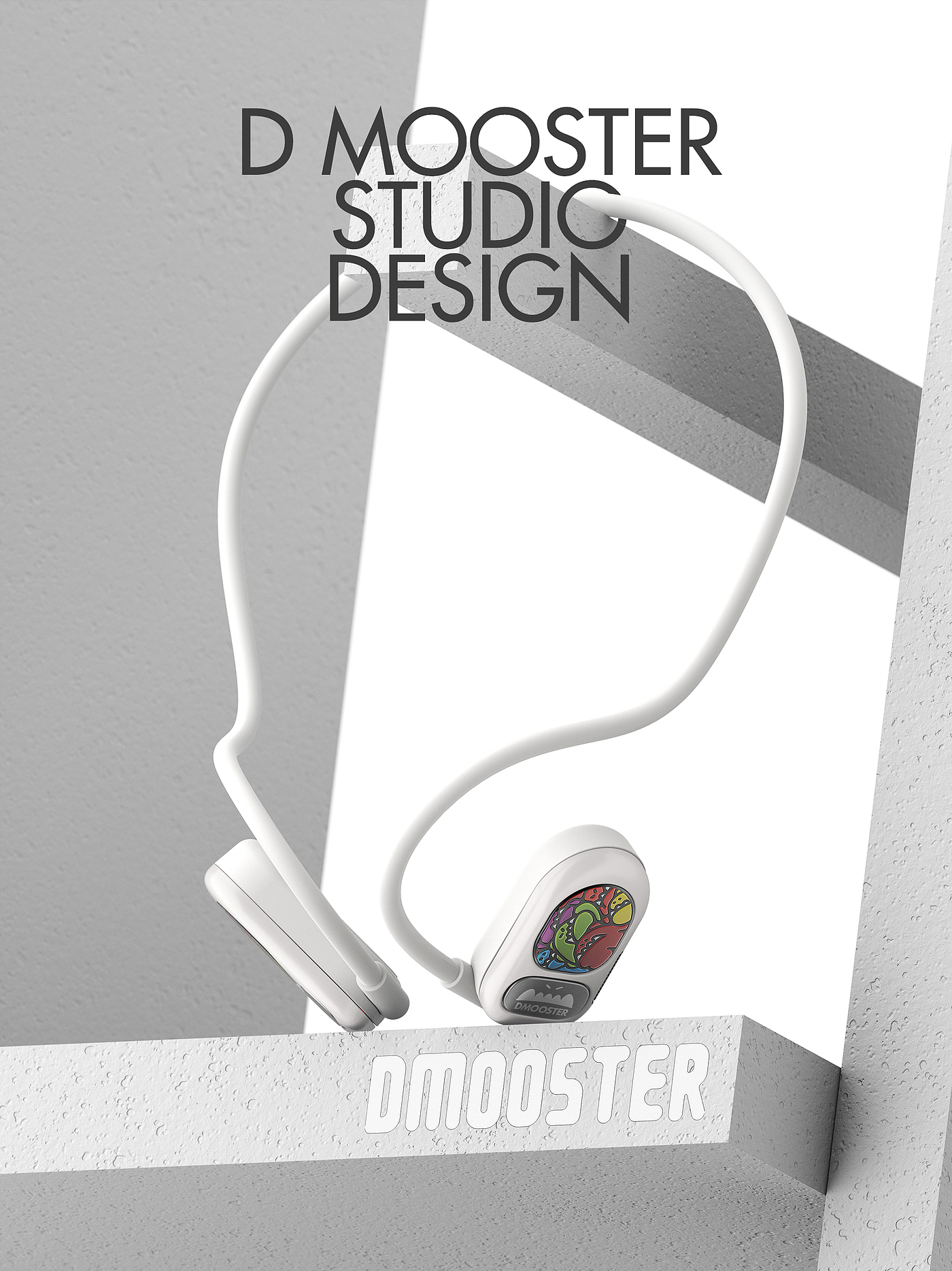 Big Monster，dmooster，Bluetooth headset，industrial design，3C products，headset，Air conduction，Chaopin，