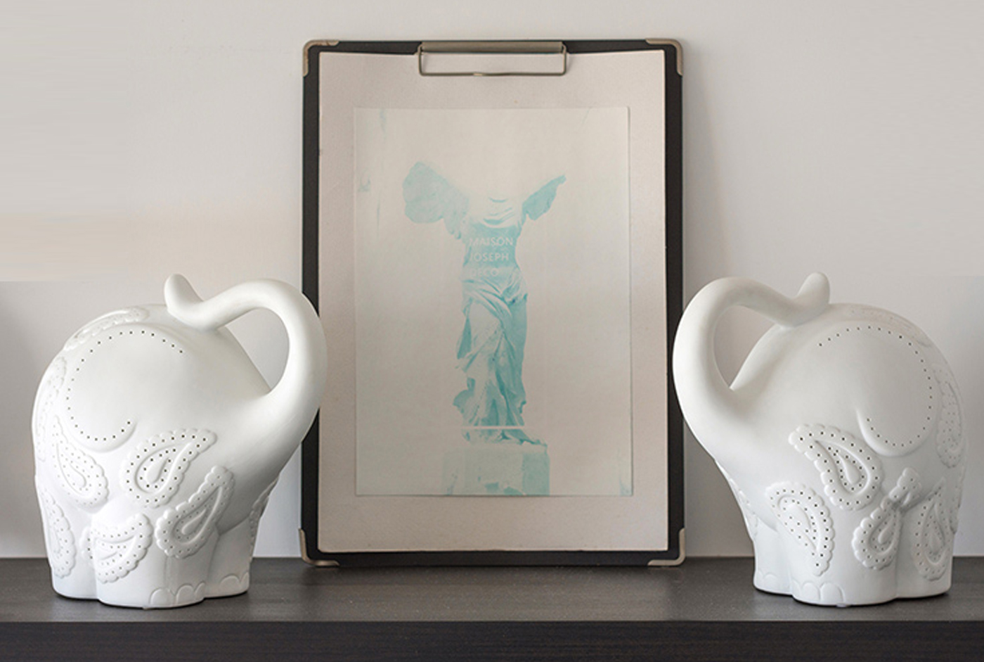 New Youth，environment protection，Ceramic lamp，Auspicious elephant，