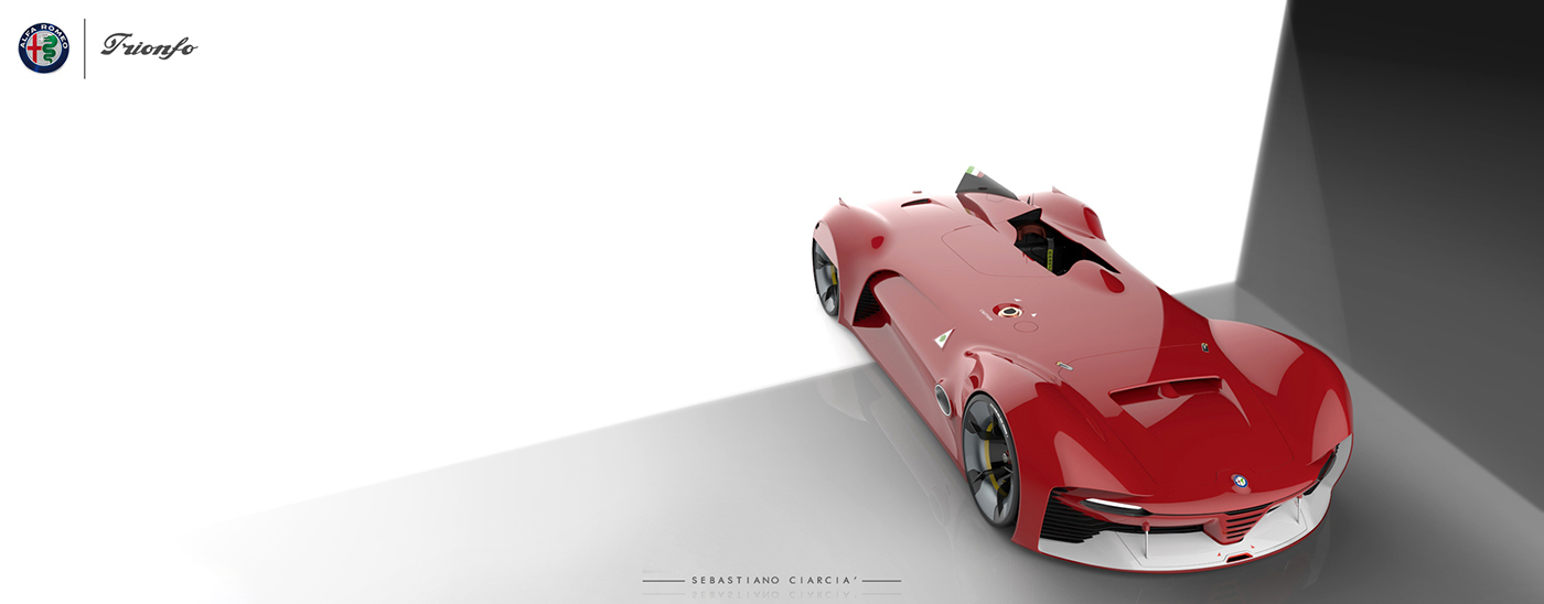 alfa romeo ，Sports car，racing，Hand drawn，