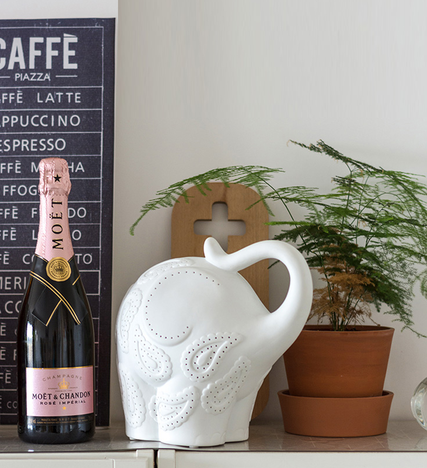 New Youth，environment protection，Ceramic lamp，Auspicious elephant，