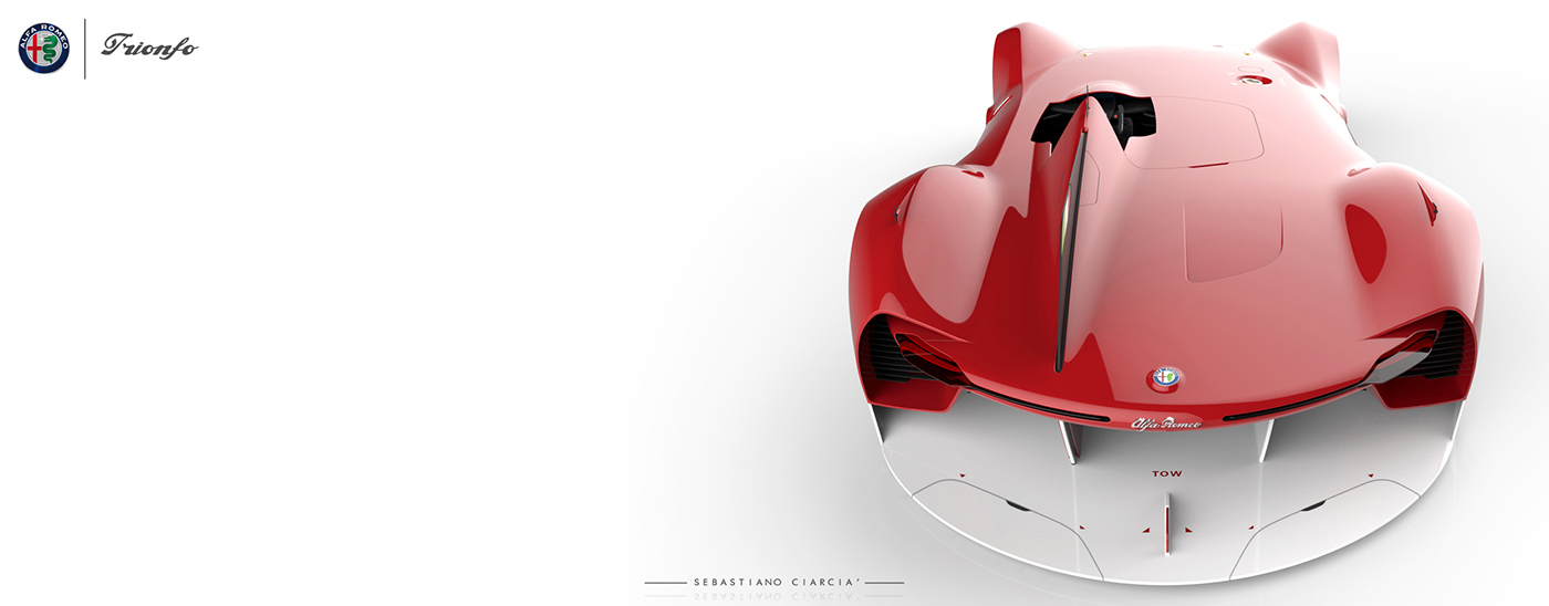 alfa romeo ，Sports car，racing，Hand drawn，