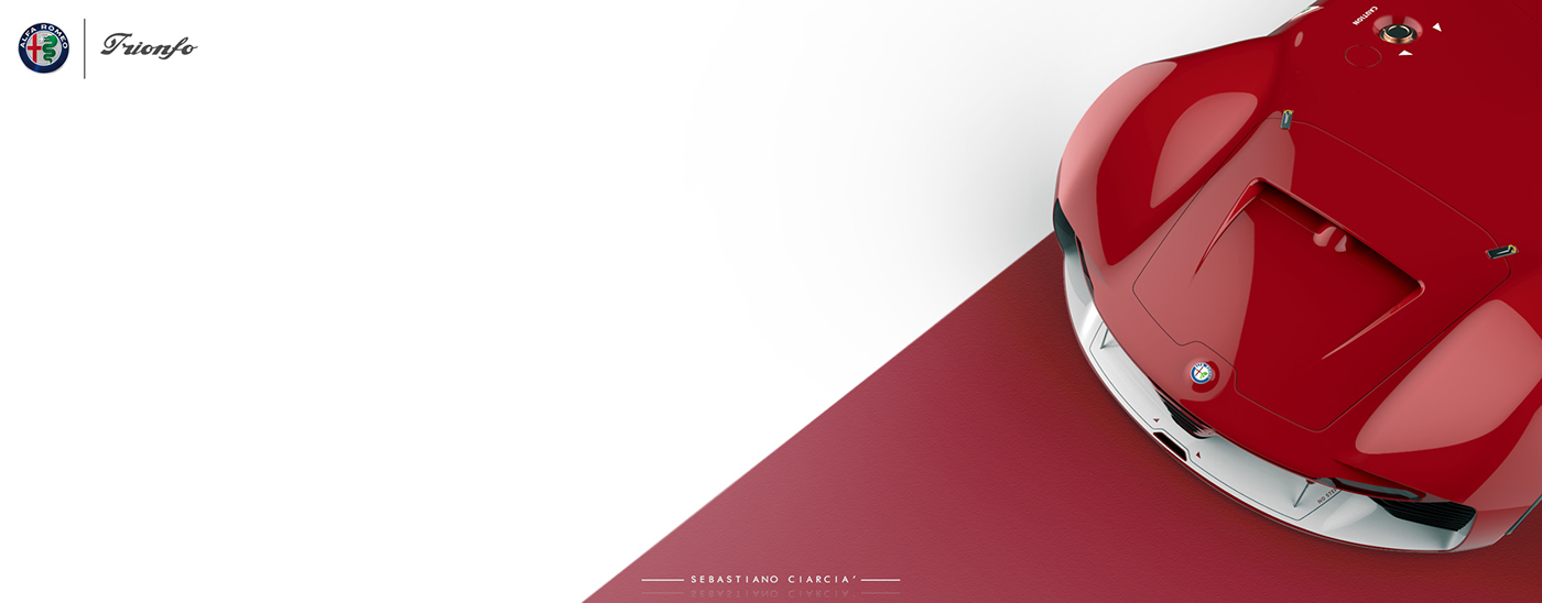 alfa romeo ，Sports car，racing，Hand drawn，