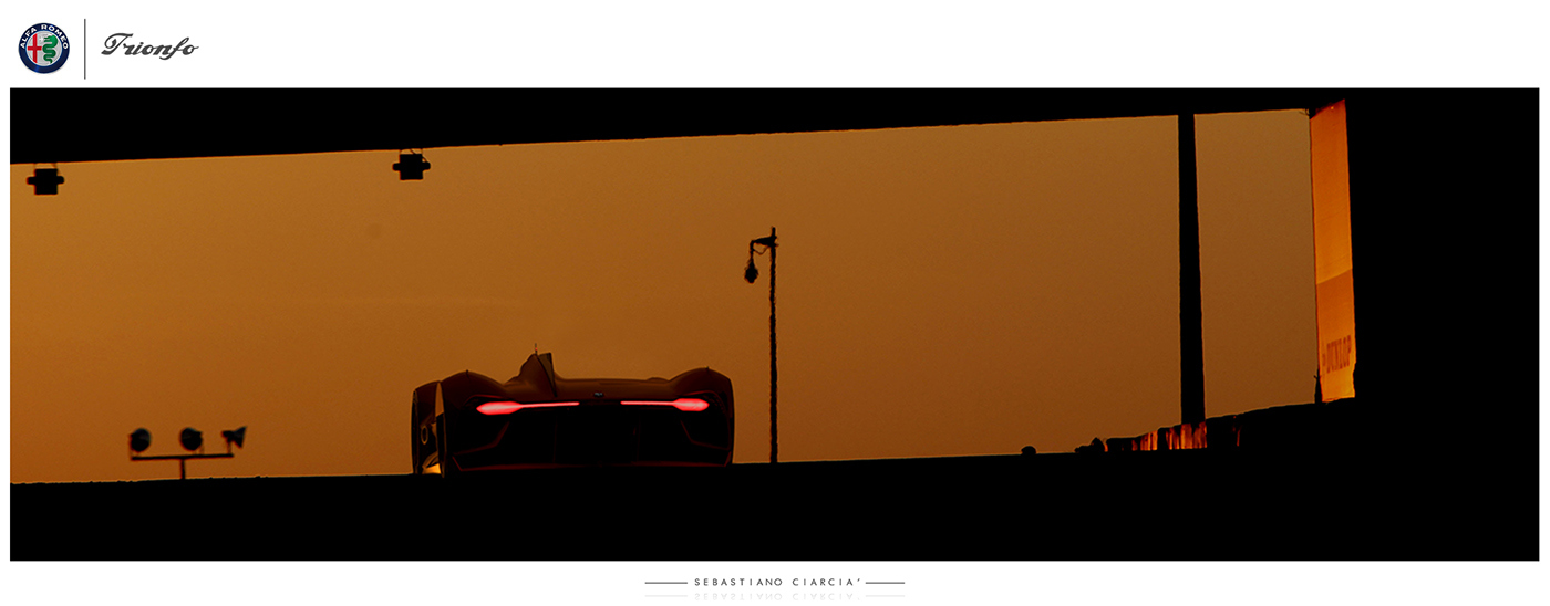 alfa romeo ，Sports car，racing，Hand drawn，