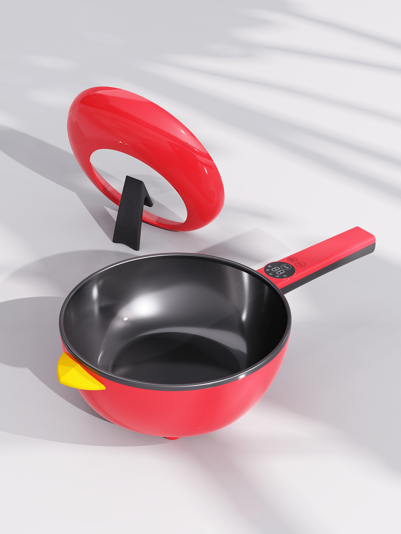 electric frying pan，industrial design，product design，Kitchen appliances，