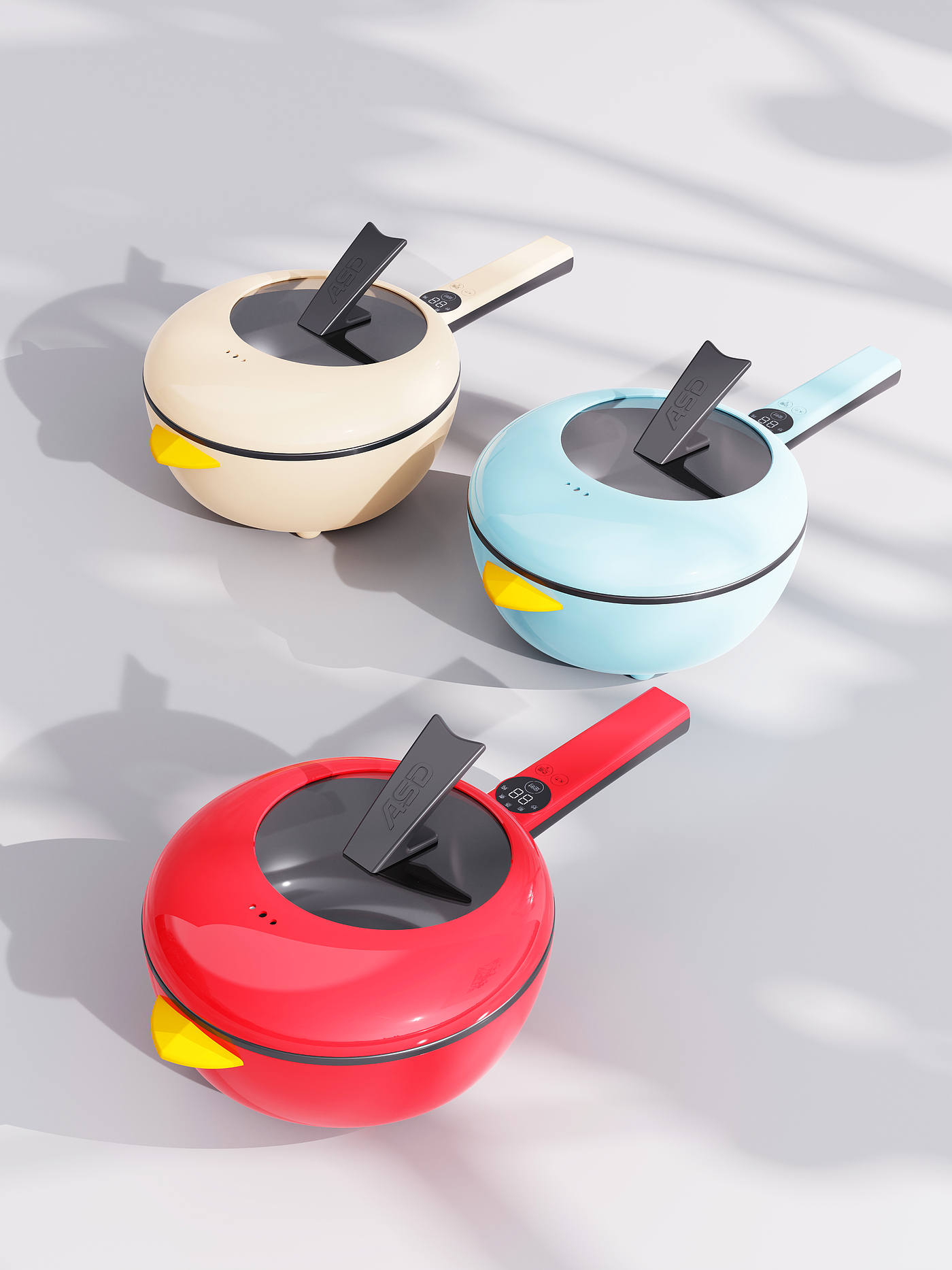 electric frying pan，industrial design，product design，Kitchen appliances，