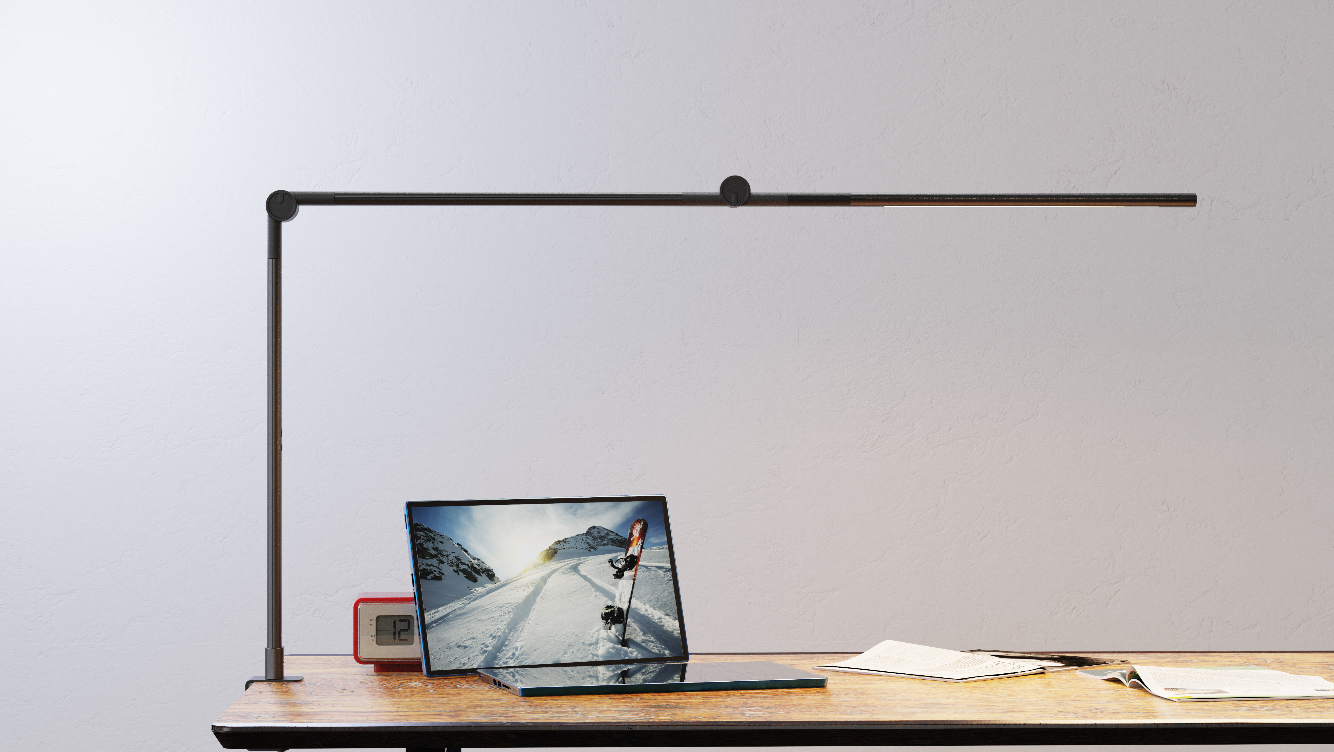 Folding table lamp，desktop，Clip，Receive，