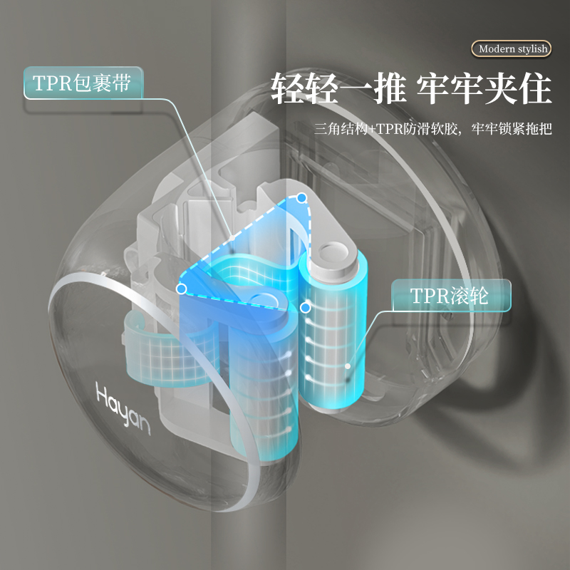 Wall hanging，Mop clip，Mop hook，Mop Hanging Clip，Wall-mounted mop clip，Storage artifact，No punching，