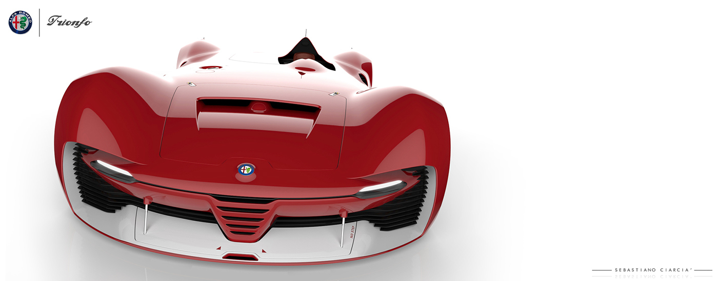alfa romeo ，Sports car，racing，Hand drawn，
