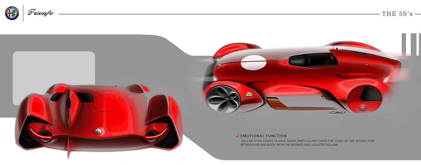 alfa romeo ，Sports car，racing，Hand drawn，