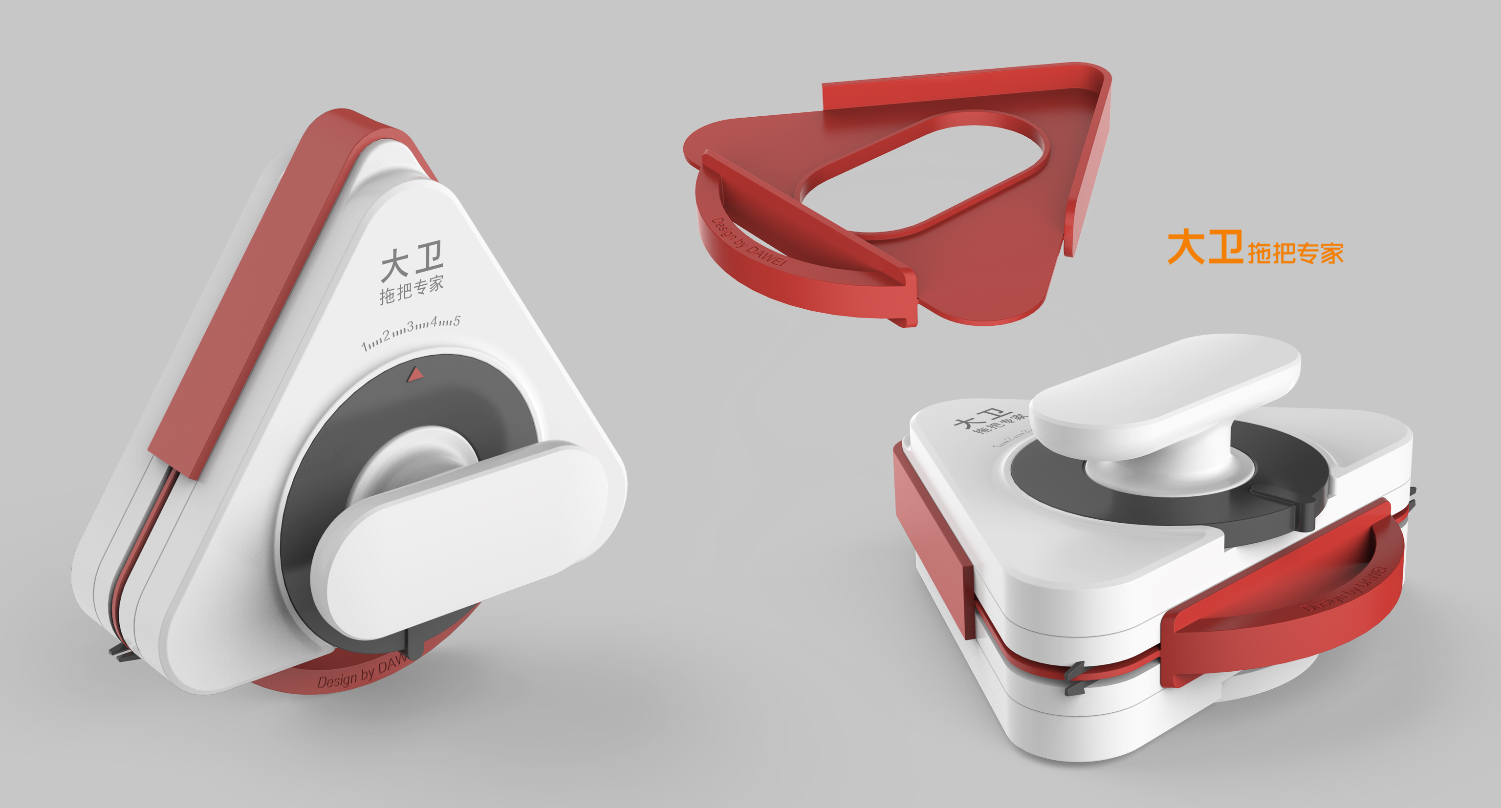 GODESIGN，David mop，Home cleaning，Daily Home ，Window Wipe，triangle，