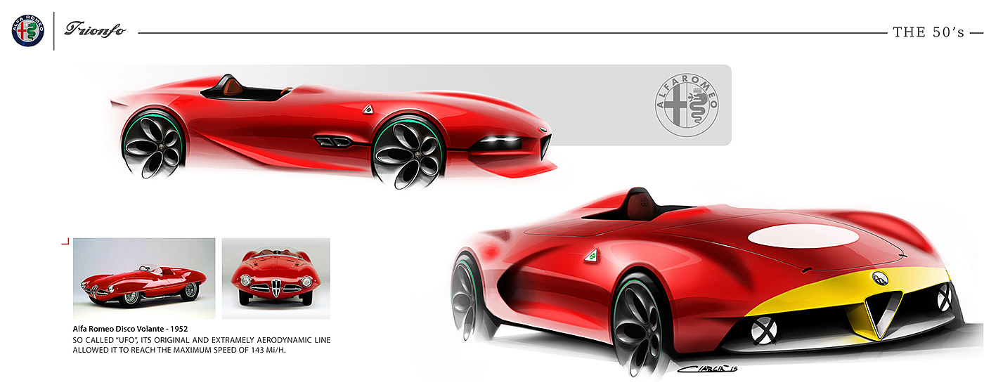 alfa romeo ，Sports car，racing，Hand drawn，
