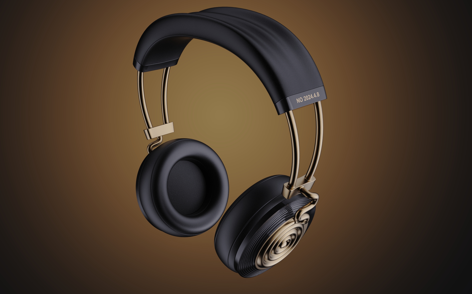 Bluetooth headset, vinyl record, record player, retro design，