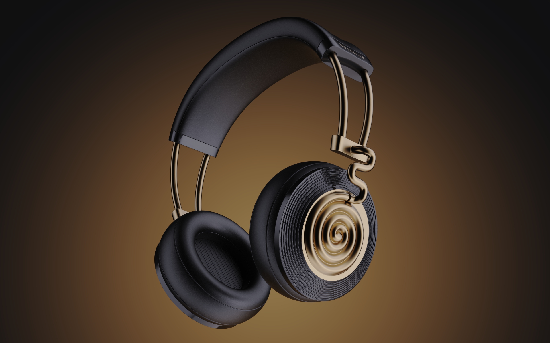 Bluetooth headset, vinyl record, record player, retro design，