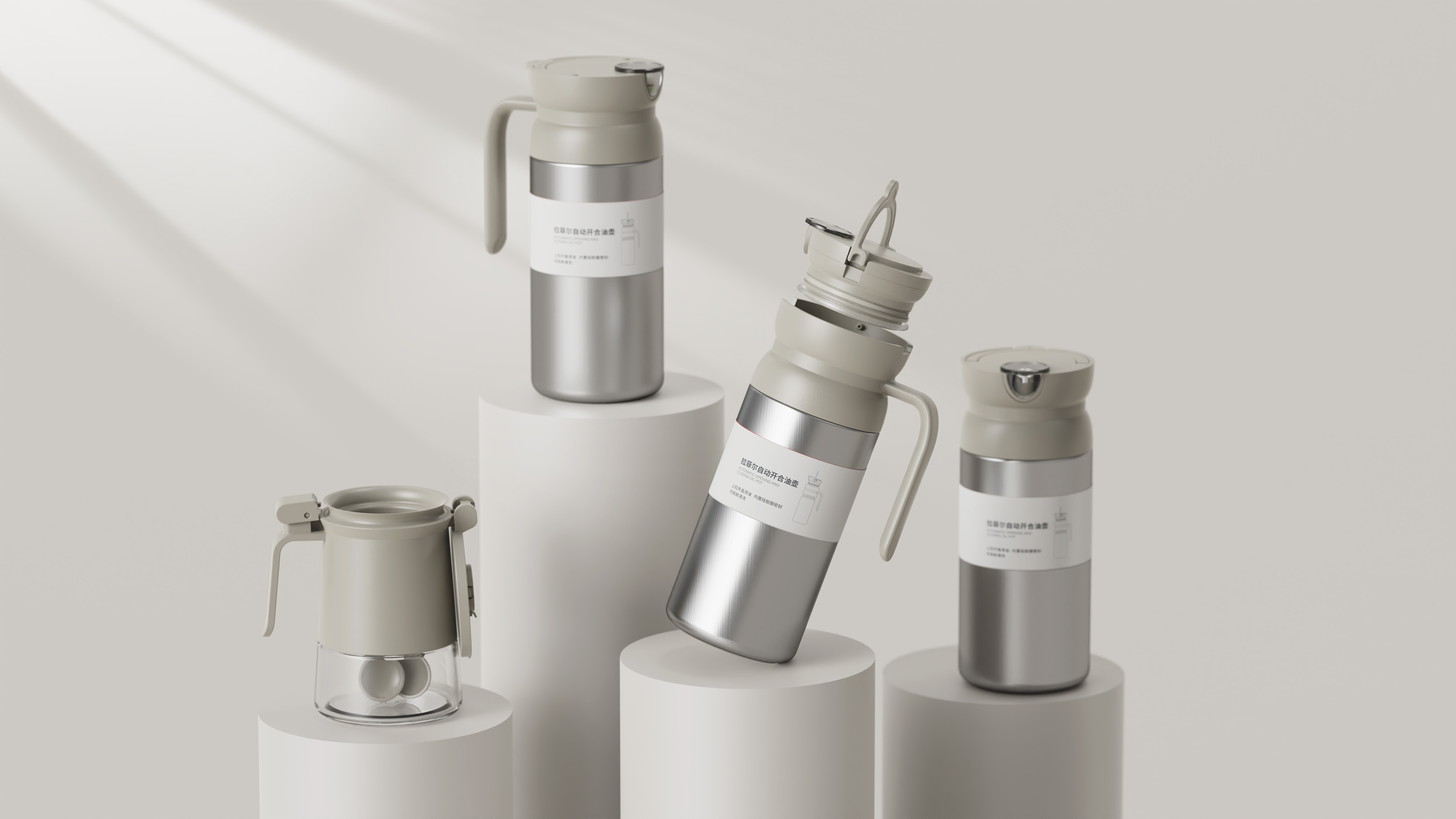 automatic oil discharge，Drip-proof and leak-proof，Double seal，One lift to open the lid，Don't drop don't hang，Lebo Lebo，