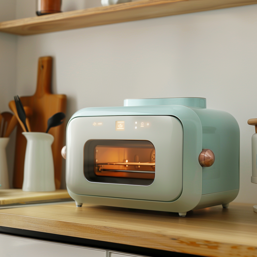 AIGC，AI design，industrial design，product design，Electric oven，small home appliances，practical，good-looking，