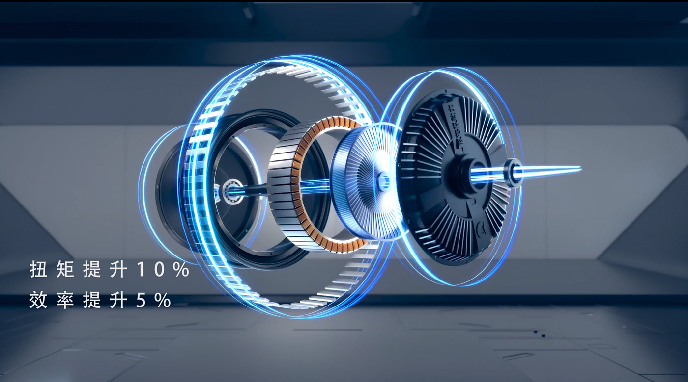 Electric vehicle，electric machinery，Product 3D animation，cg，dynamic design ，chip，dynamic system，New product release video，