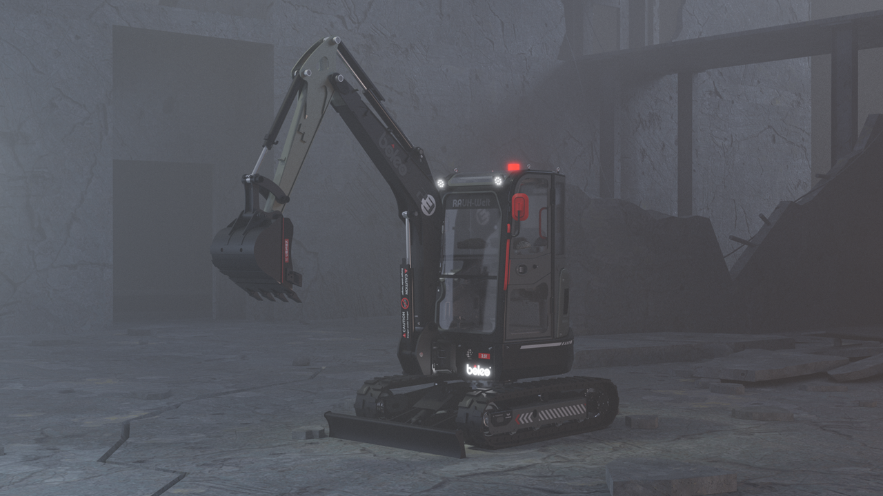 excavating machinery，BOLEO，Men's Toys，Mechanical Engineering，BLENDER，