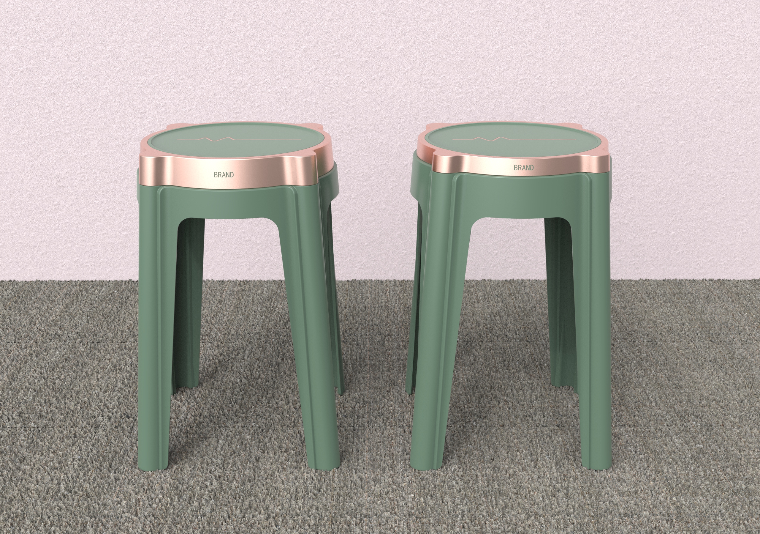 Wanzhi Creative Design X Light Luxury Stool，